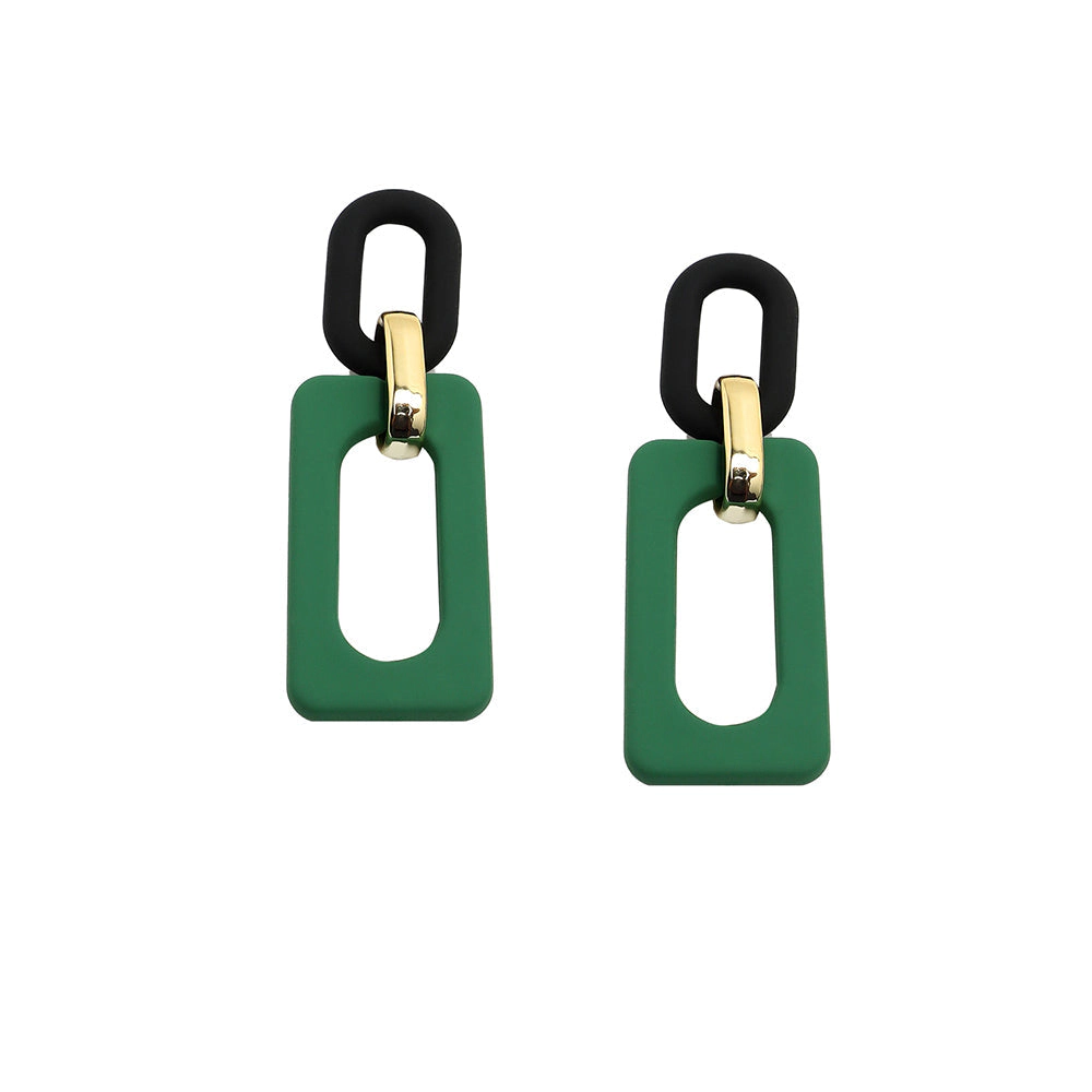 SOHI Women's Chainlink Drop Earrings