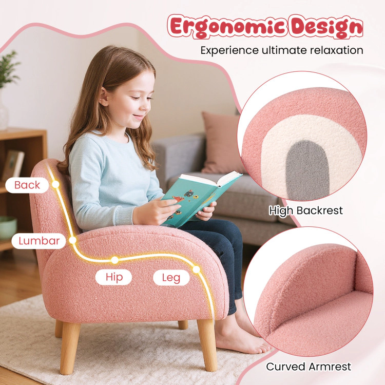 Hivvago Kids Armchair With Comfy Backrest And Armrests