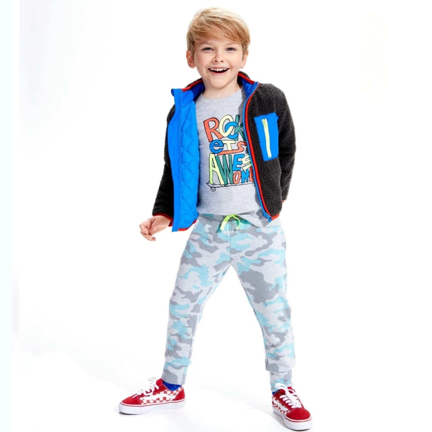 Rockets Of Awesome Skateboard Tee for Boys