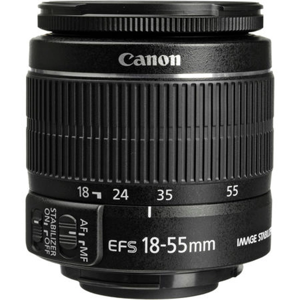 Canon EF-S 18-55mm f/3.5-5.6 is STM Lens (8114B002) + Canon EF 75-300mm f/4-5.6 III Lens (6473A003) + AOM Pro Starter