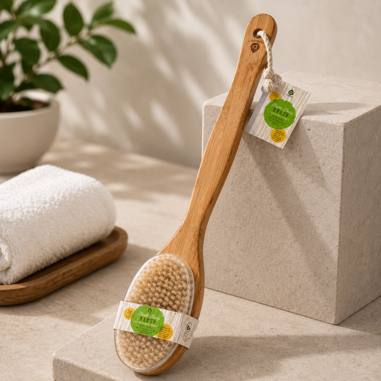 Pursonic Unisex Luxury Bathroom Essential Set: Towel Warmer Bucket, Digital Scale & Bamboo Bath Body Brush