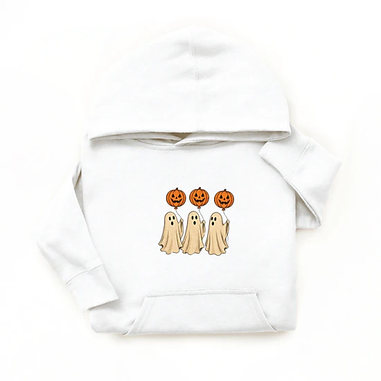 The Juniper Shop - Youth Graphic Hoodie - Ghosts With Pumpkins