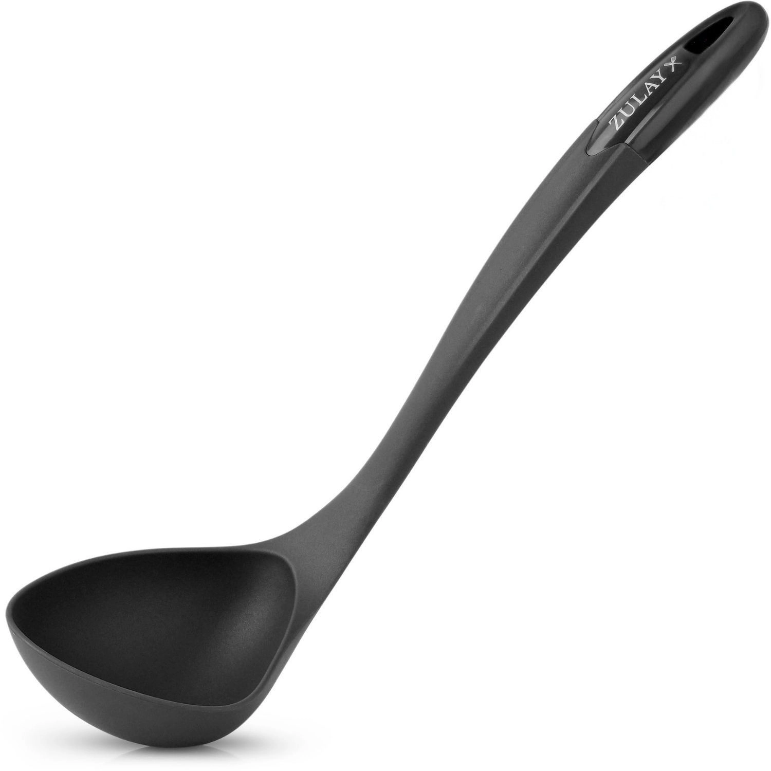 Zulay Kitchen Soup Ladle – Ergonomic, Heat-Resistant & Versatile for Serving Soup, Chili, Gravy More