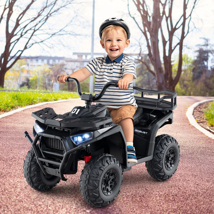 Hivvago 24V Kids Ride on Electric ATV Quad Car with Realistic Sounds and  LED Lights