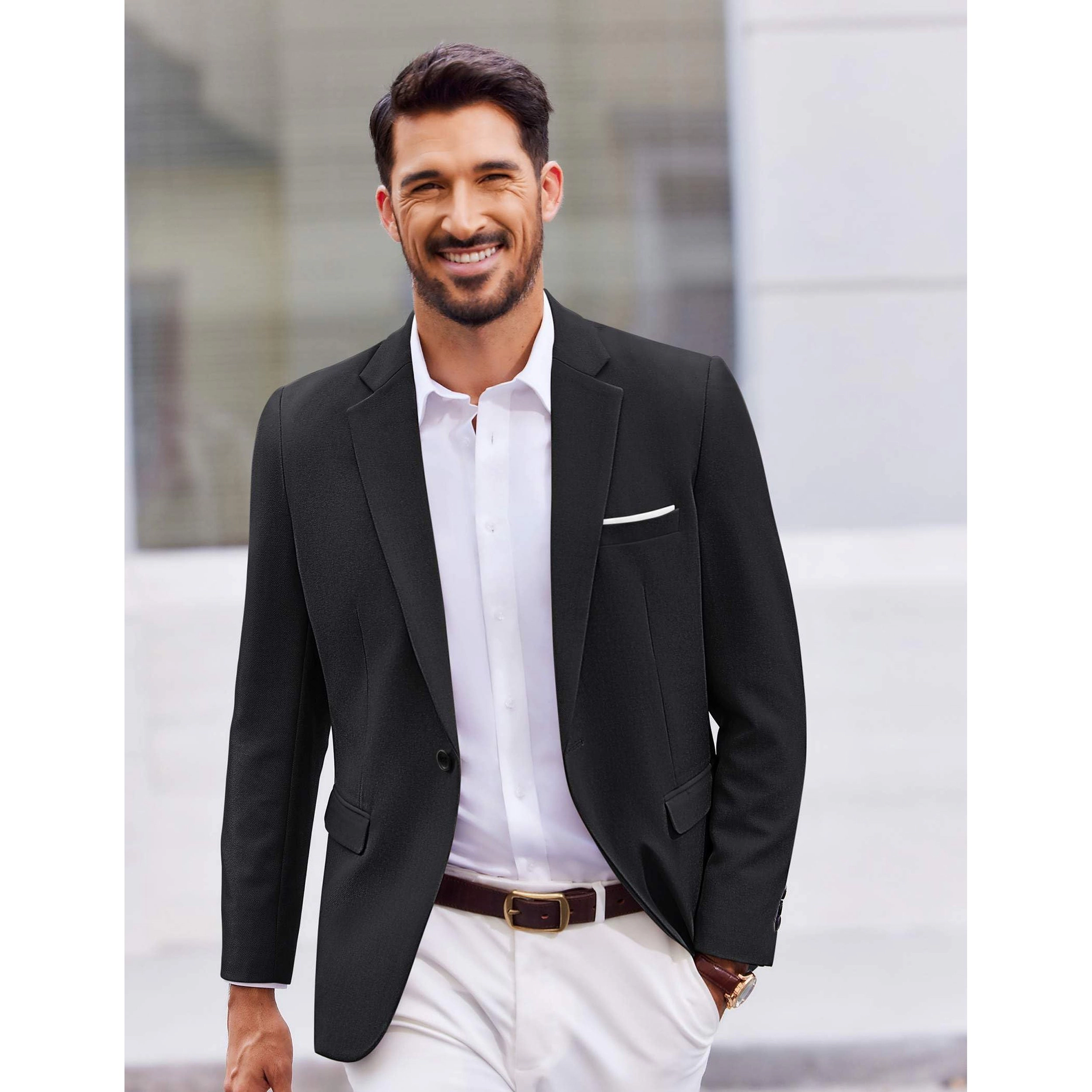 COOFANDY Men's Slim Fit Notch Lapel Casual Blazer Sport Coat Suit Jacket