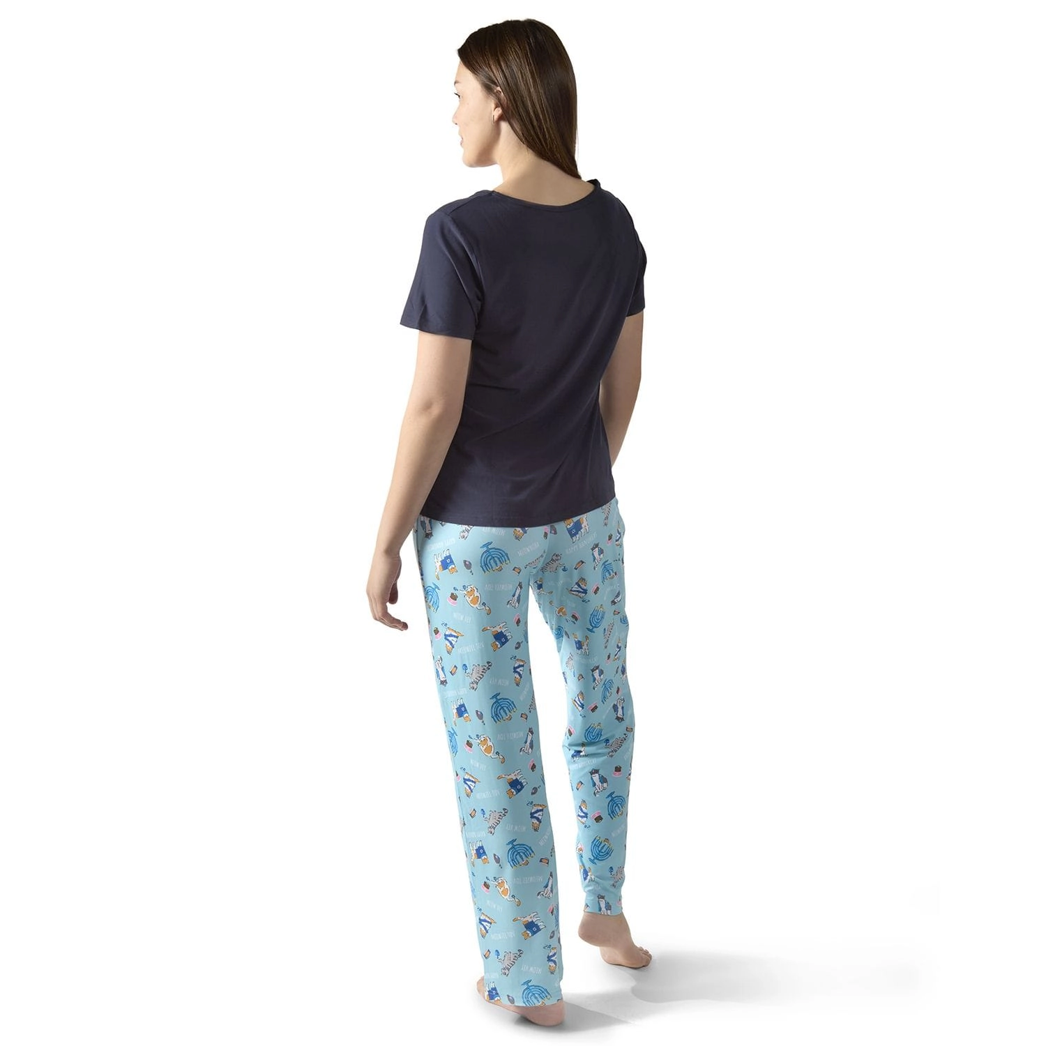 MeMoi Women's Hanukcat Two-Piece Pajama Set a Bag