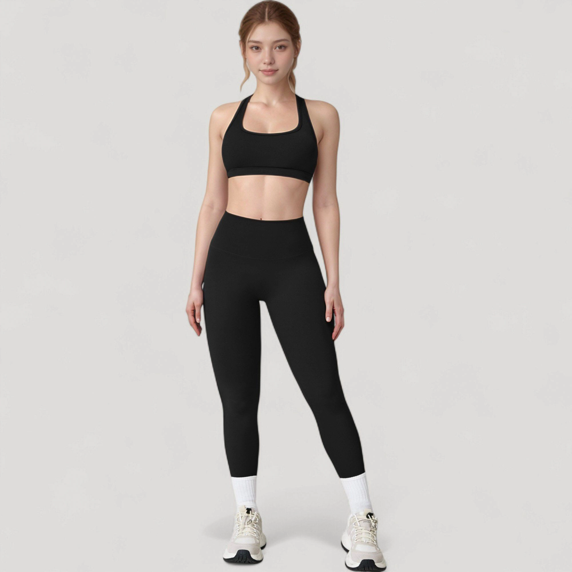 Anna-Kaci Active Women's High Waist Full Length Leggings with Seamless Design and Stretch Fit for Everyday Movement