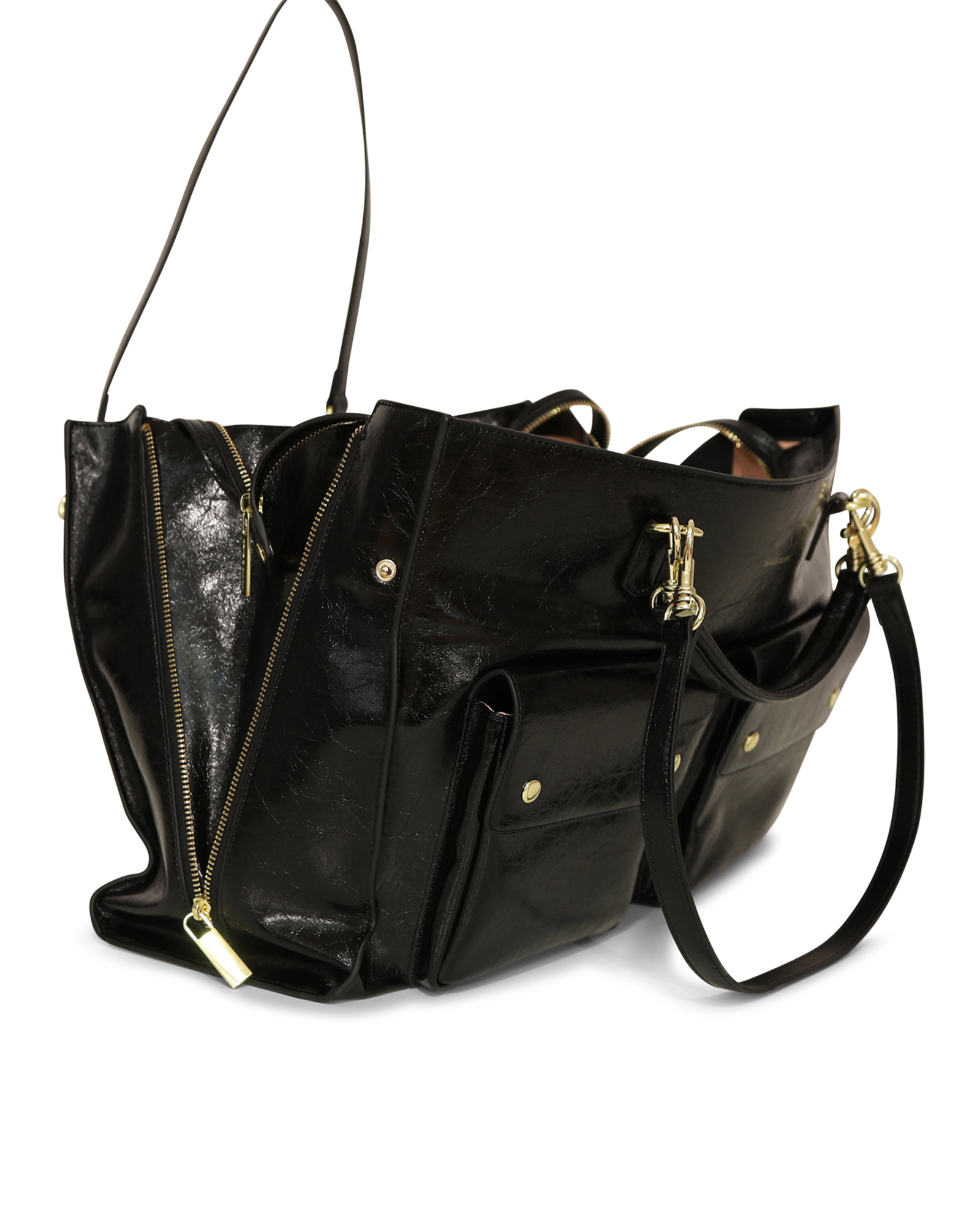 Belle & Bloom Womens Reflections Leather Shoulder Bag
