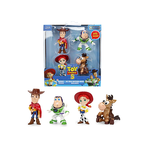 Jada Collectible Set Of 4 Diecast Figures "Toy Story 5" (2026) Movie "Metalfigs" Series Diecast Models