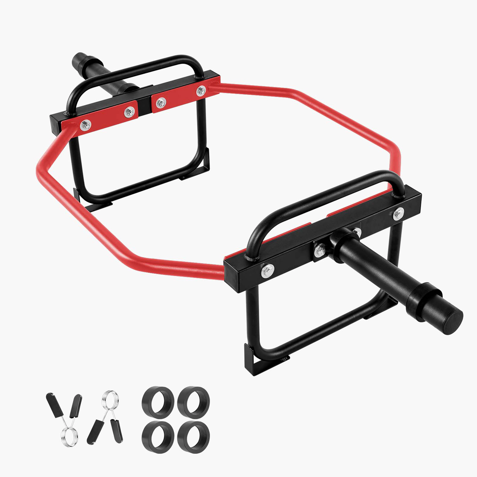 HONGGE Trap Bar Hex Bar 2-Inch Hex Barbell 500 LBS Capacity Shrug Bars Weightlifting and Strength Training Equipment
