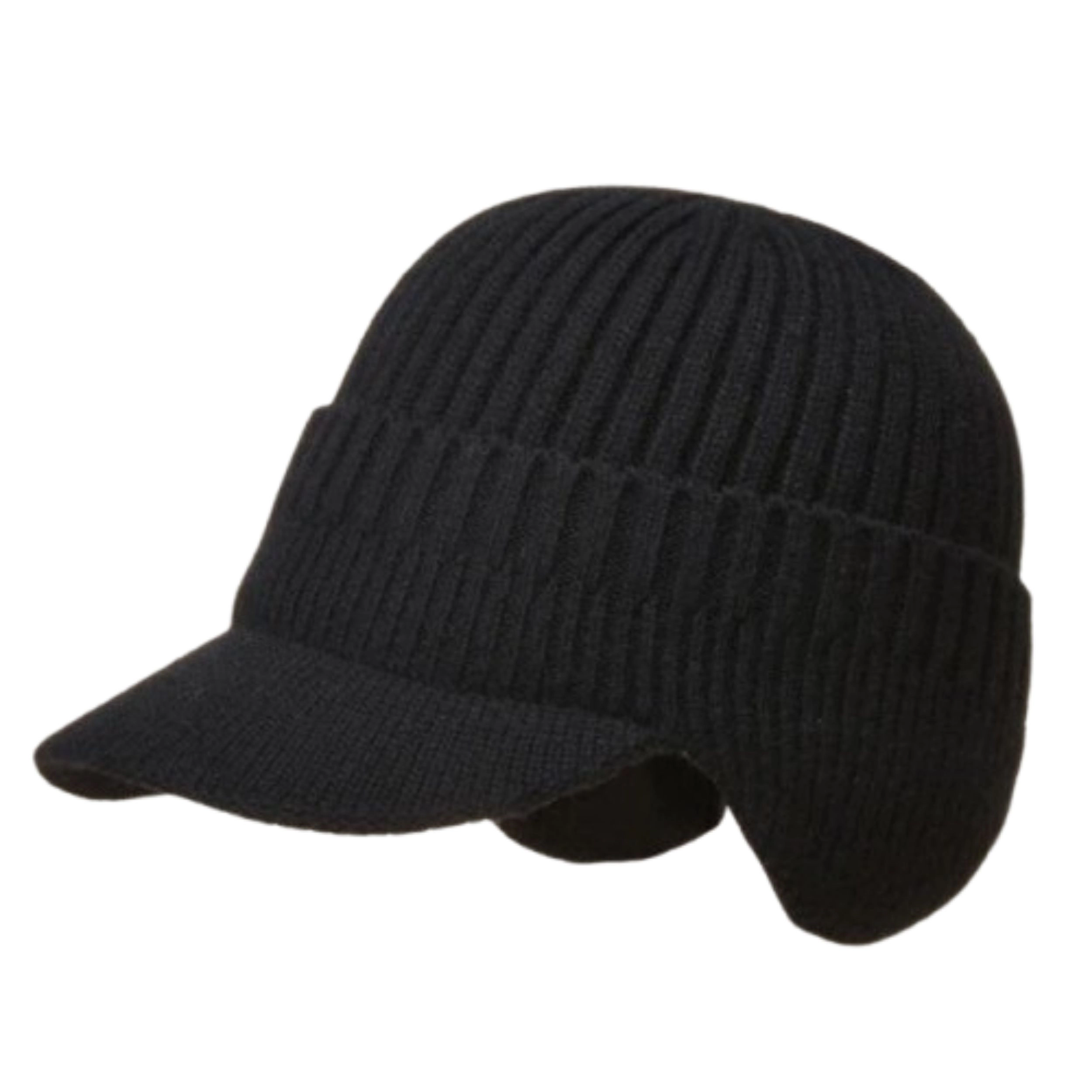 SS Design Unisex Knit Ear Flap Ski Hat Winter Warm Stretch Beanie