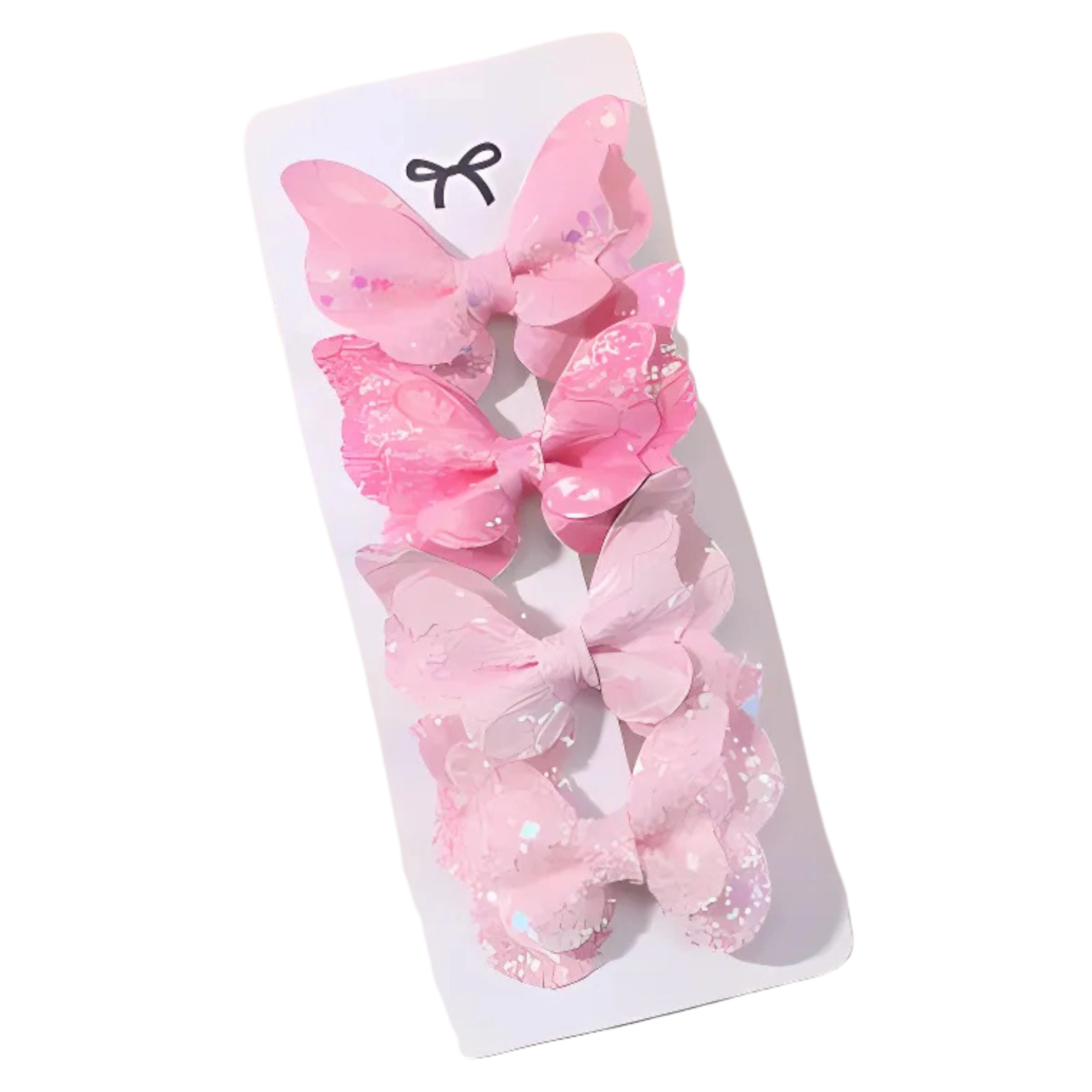 Kitcheniva 4 Pcs Children's Sequin Butterfly Hair Clips