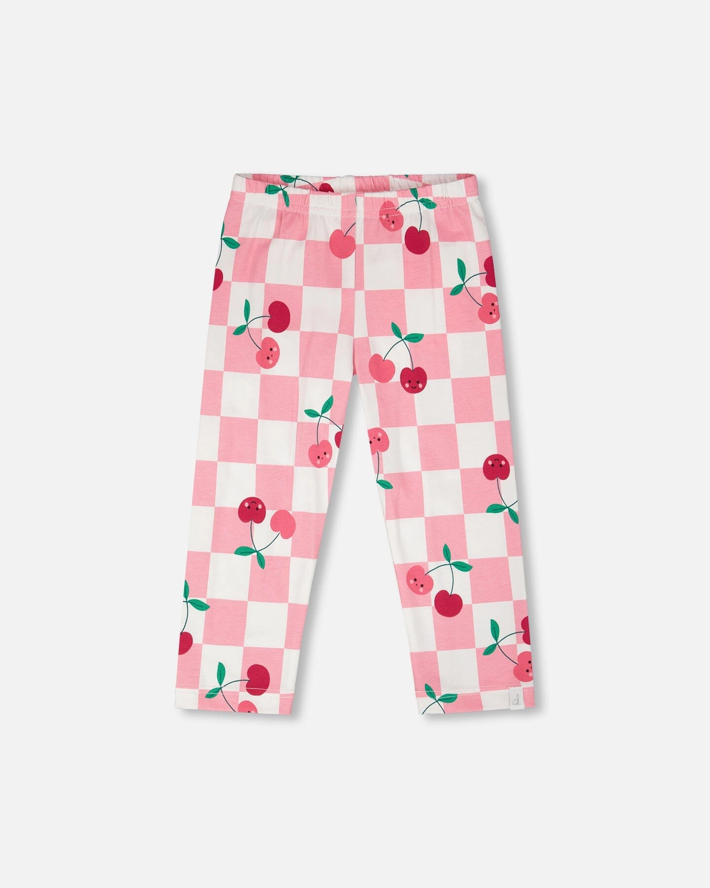 Deux par Deux Girls Organic Cotton Jersey Capri Printed Cherries