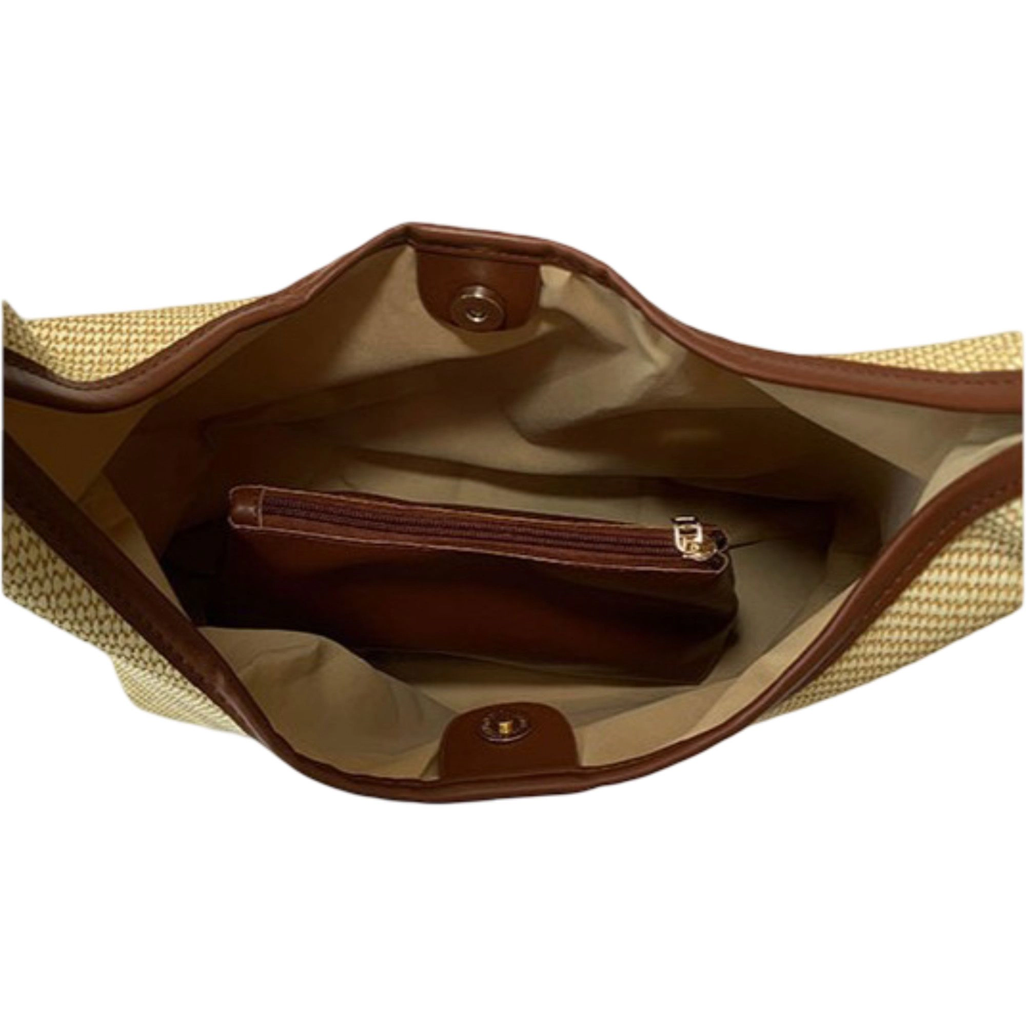 Alilang Women's Canvas Shoulder Bag with Magnetic Closure and Fixed Strap