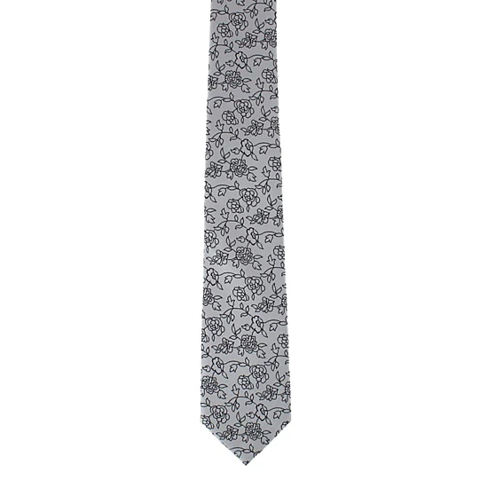 Ascentix Floral Stencil Print Necktie
