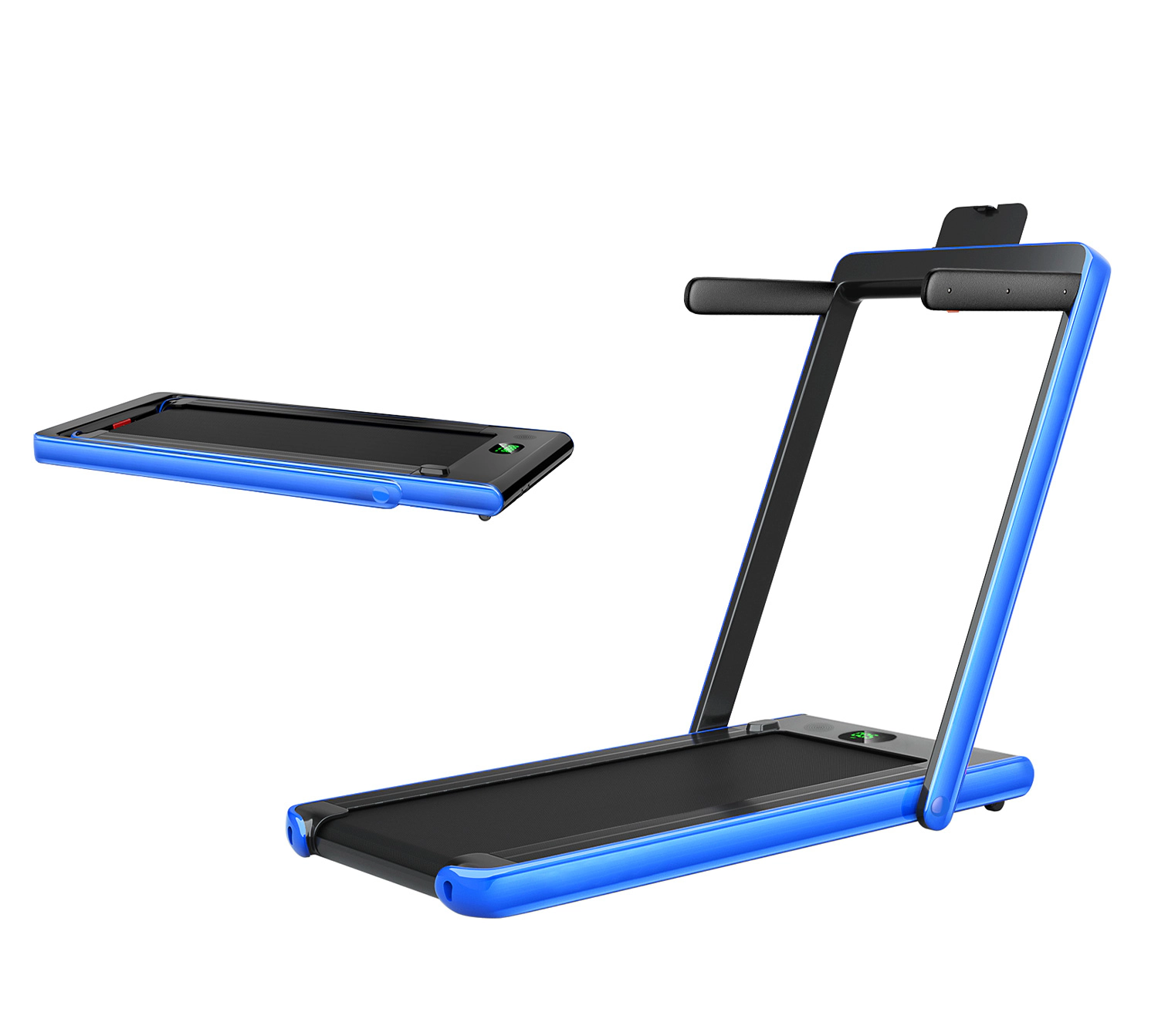 SUGIFT Navy 2.25-HP 2-in-1 Folding Treadmill with Remote Control and Speaker 52.5-in W 29-in D 265-lb User Capacity
