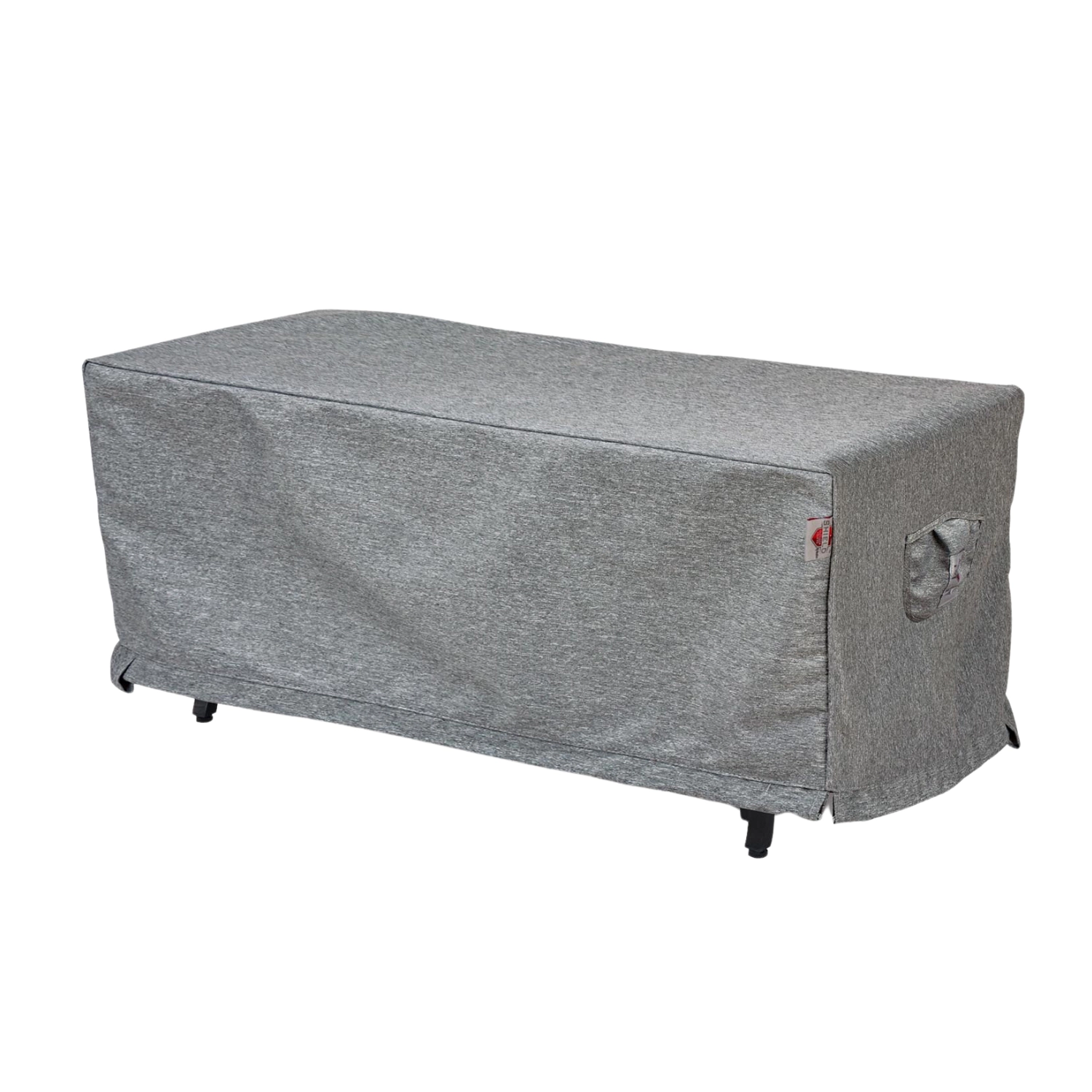 Summerset Shield Platinum 3-Layer Polyester Water Resistant Outdoor Fire Table Cover - 56x36", Grey Melange