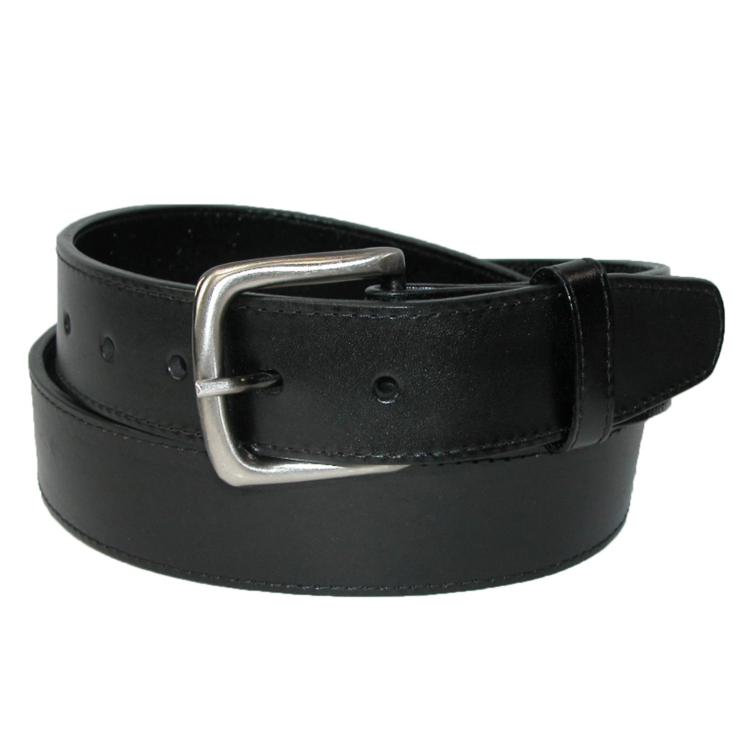 CTM Men's Leather Money Belt with Removable Buckle Travel