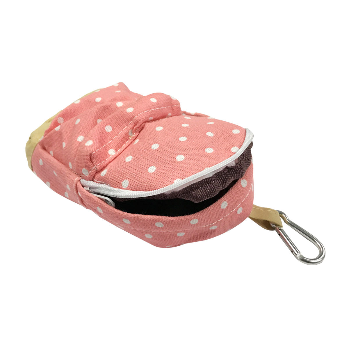 Wrapables Mini School Bag Coin and Wallet Pouch, Pink