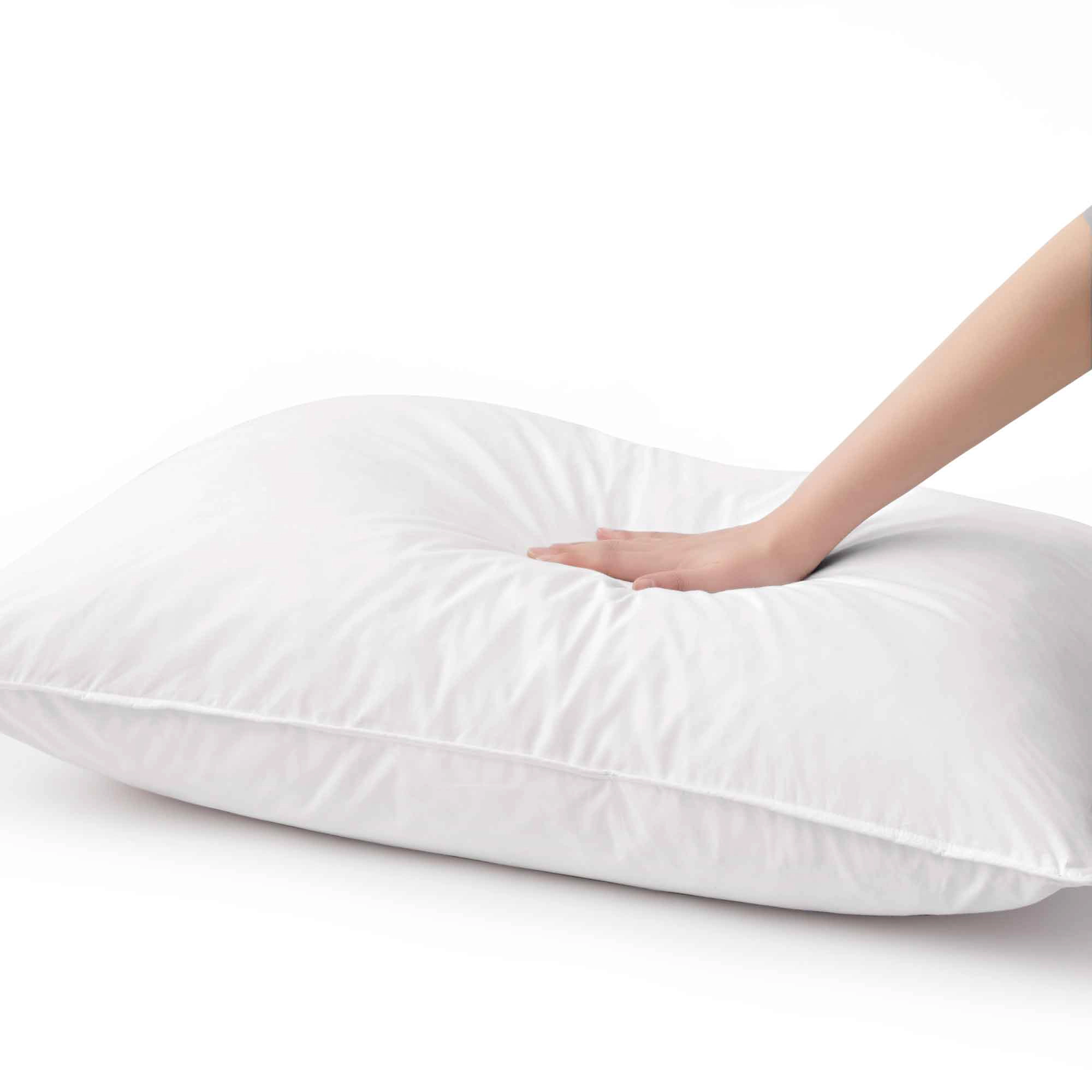 PEACENEST Goose Feather Pillow Set Soft Supportive Bed Pillows