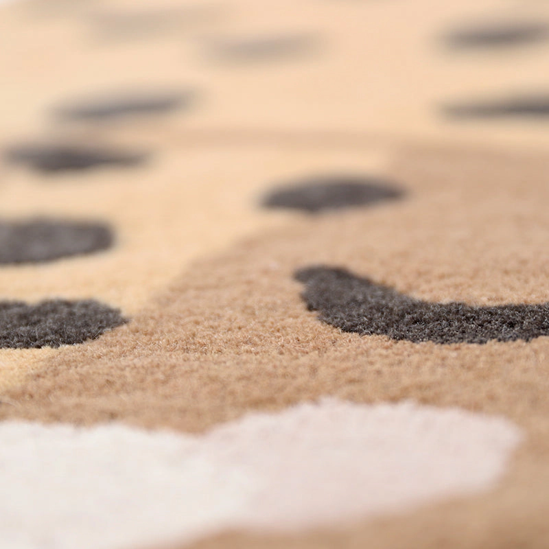 Nattiot Hand Tufted Wool Leopard Print Kid'S Bedroom Rug - Kumako