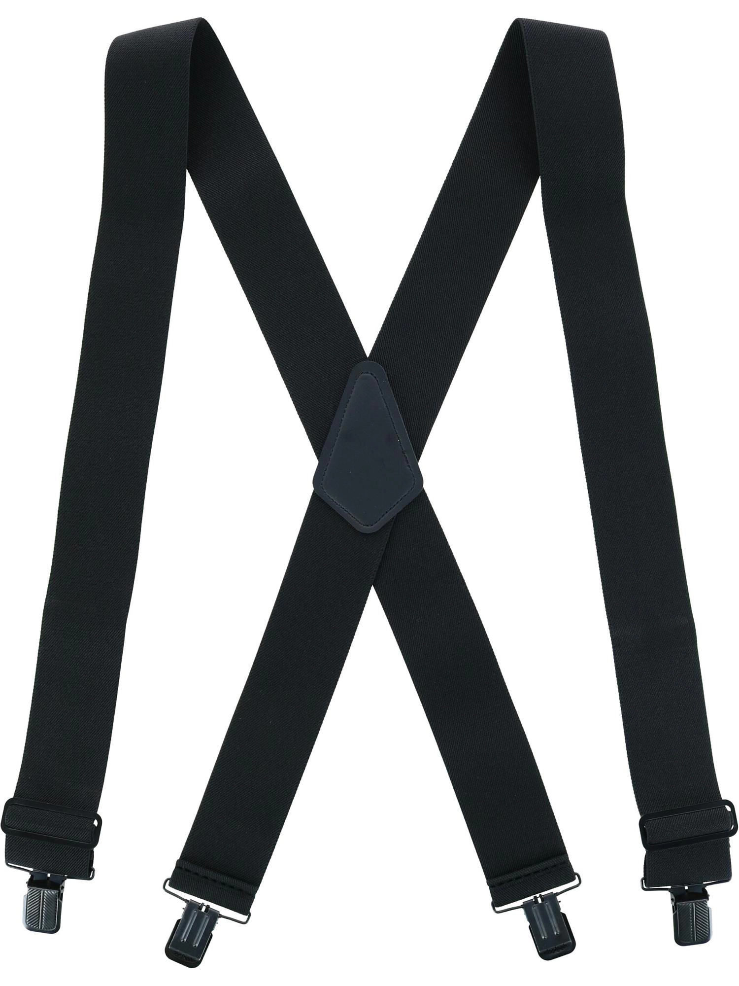 Perry Suspenders Men's Big & Tall Solid Color X-Back Clip-End