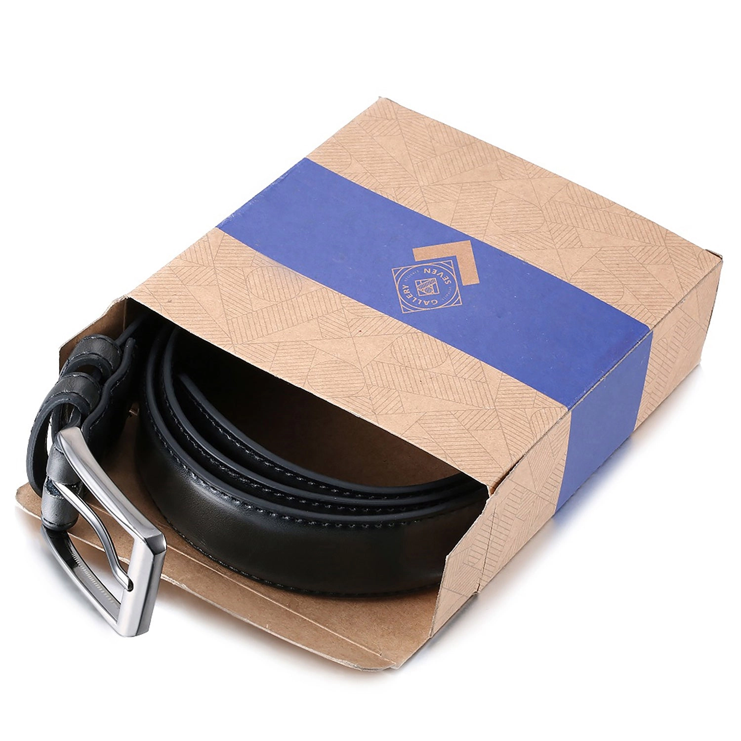 Gallery Seven Men's Traditional Leather Dress Belt