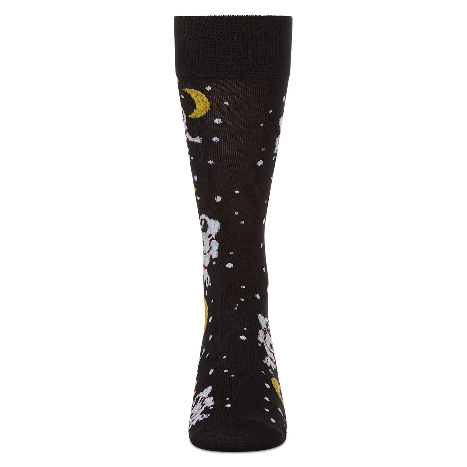 MeMoi Stellar Moonwalk Astronaut Men's Bamboo Blend Crew Socks