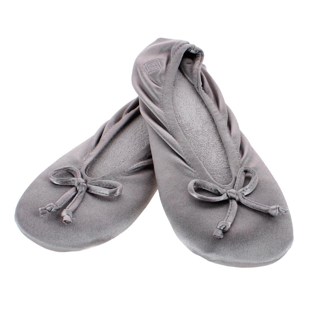 Isotoner Women's Satin Classic Ballerina Slippers