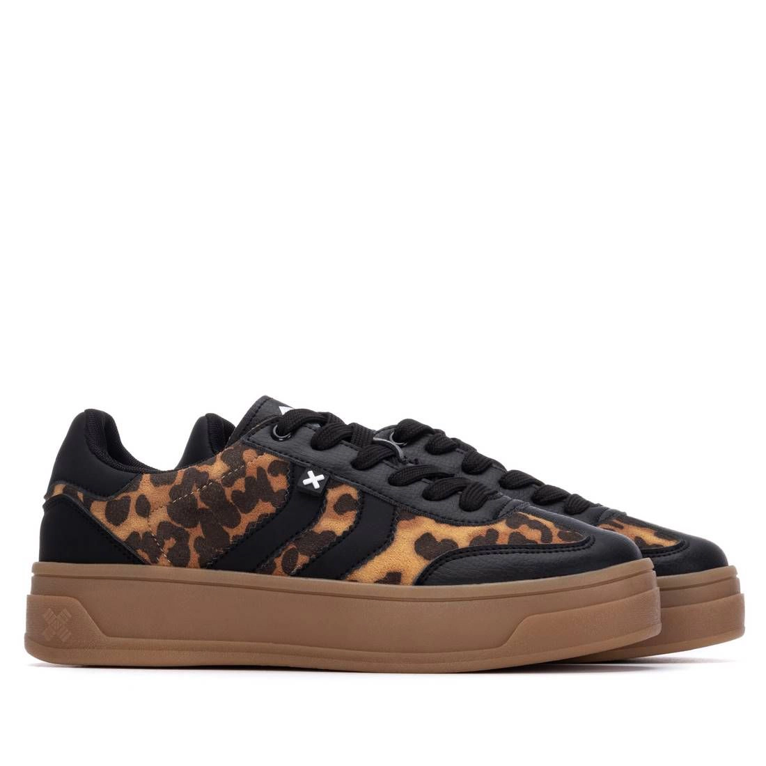 XTI Women's Sneakers Animal Print Casual Walking Shoes