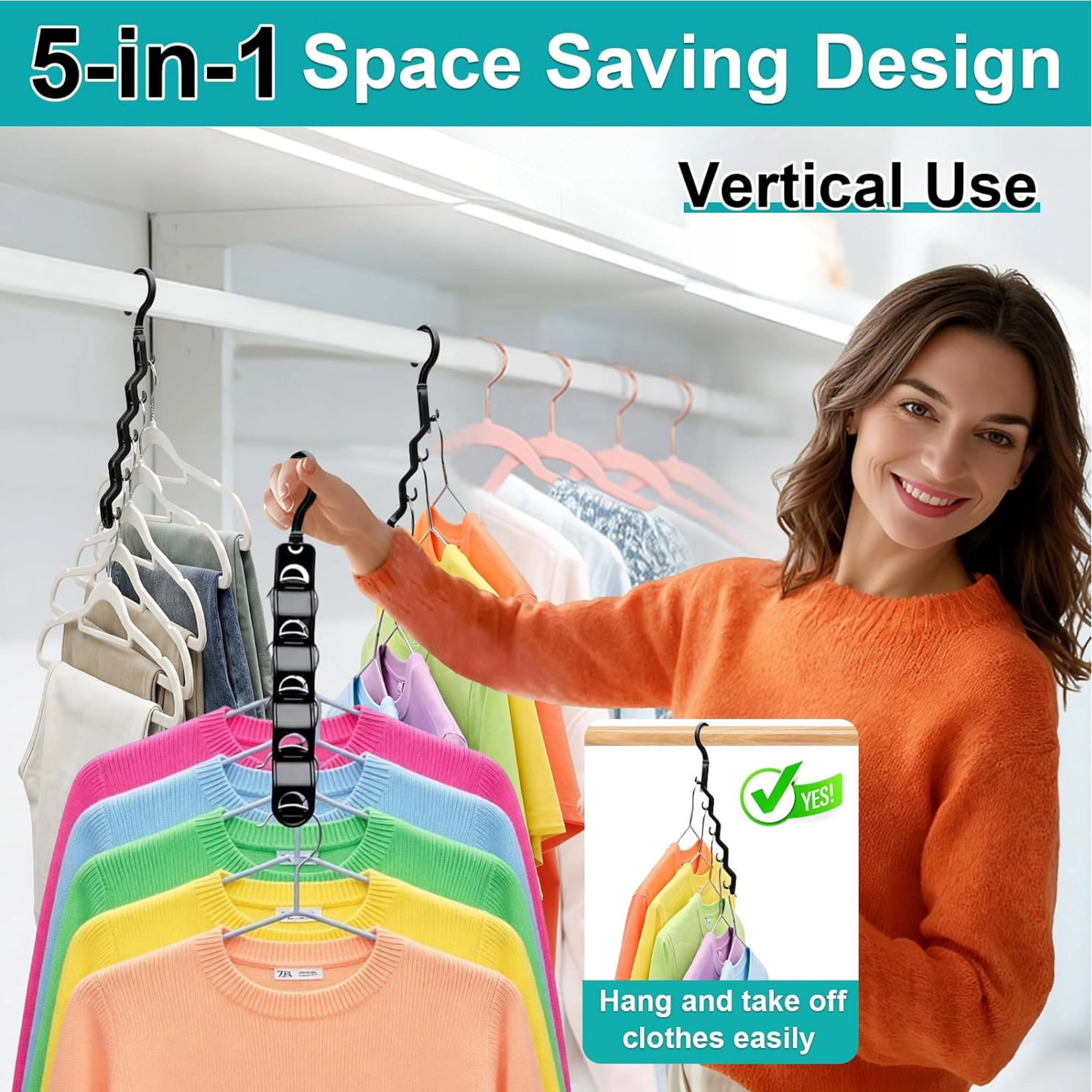 Stock Preferred Space Saving Closet Organizer Hangers for Thick Clothes and Dorm Storage