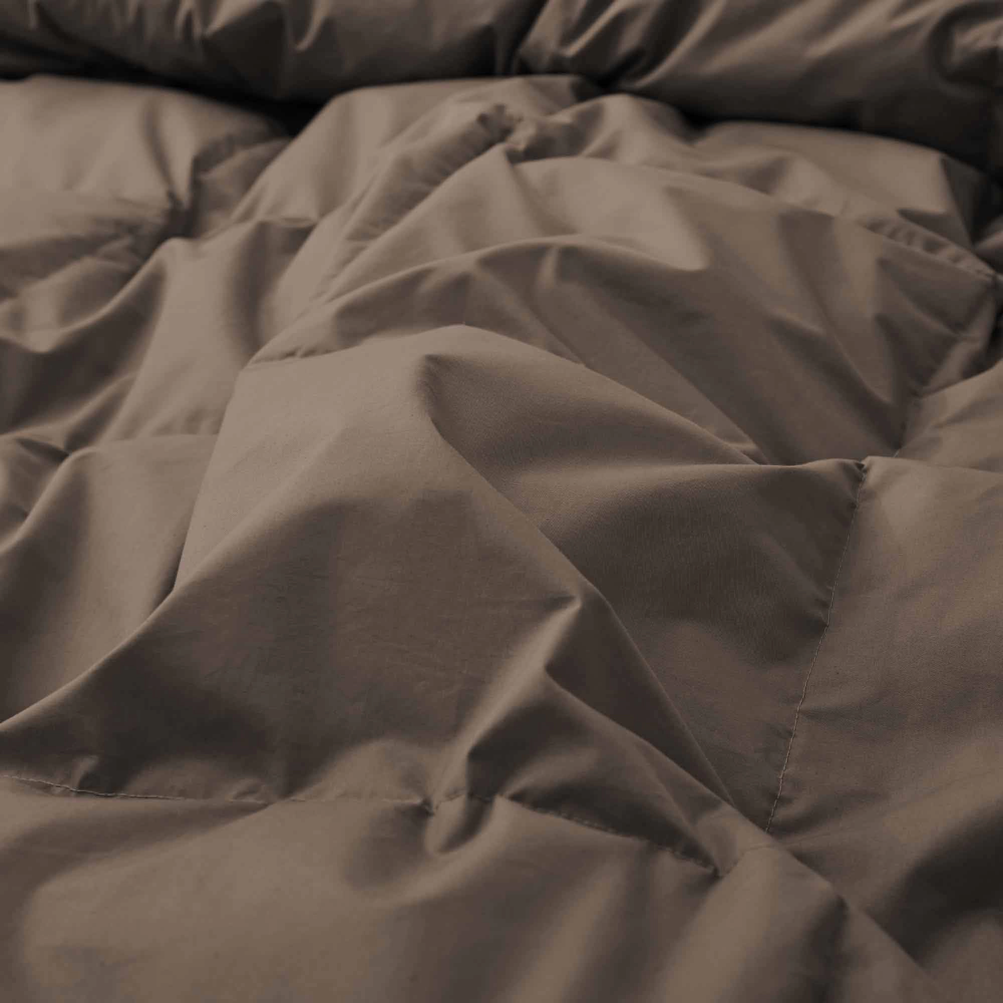 Puredwon Selected All Season Organic Cotton Goose Down Feather Fiber Comforter