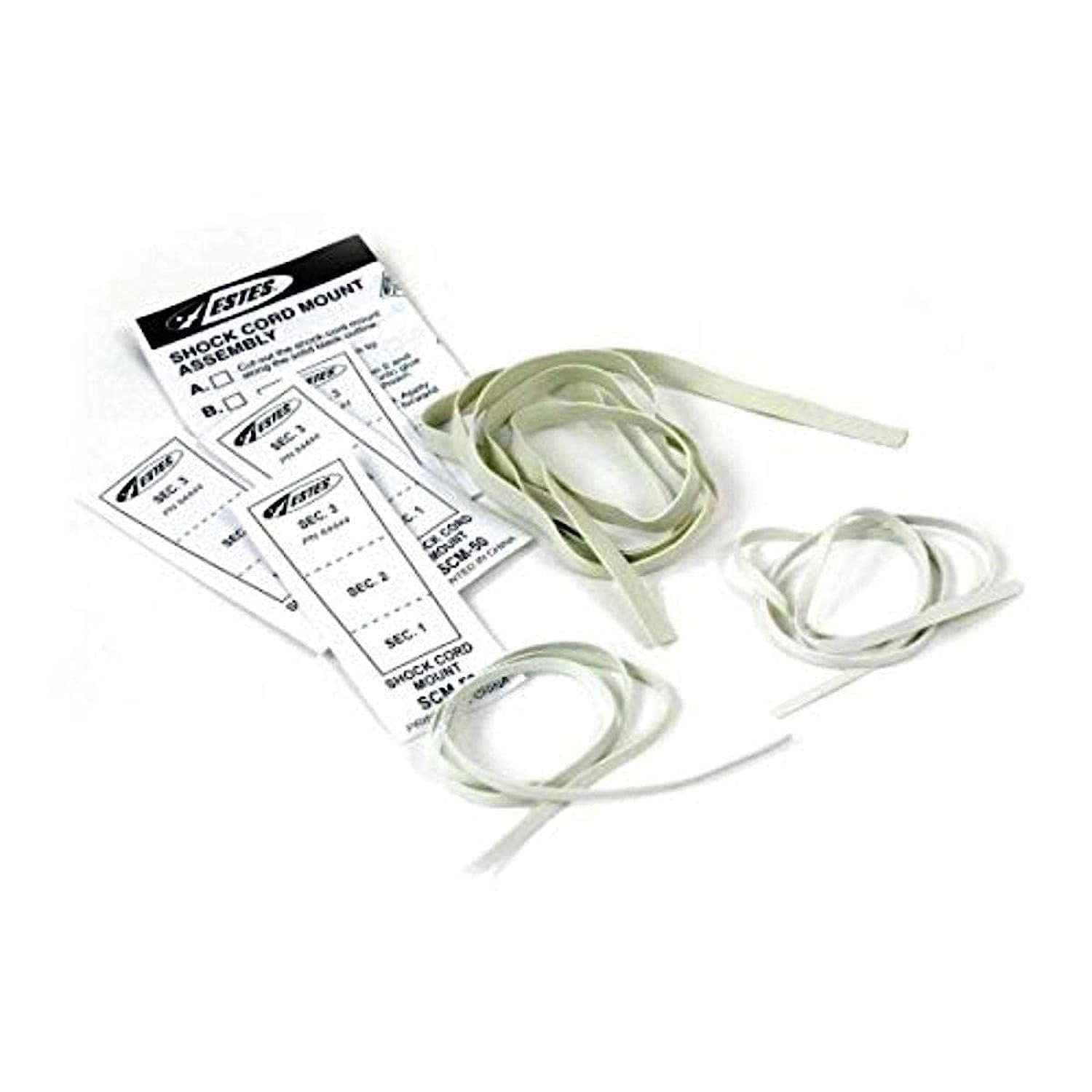 Estes Shock Cords and Mount Pack for Model Rockets - Replacement Shock Cords and Mounts