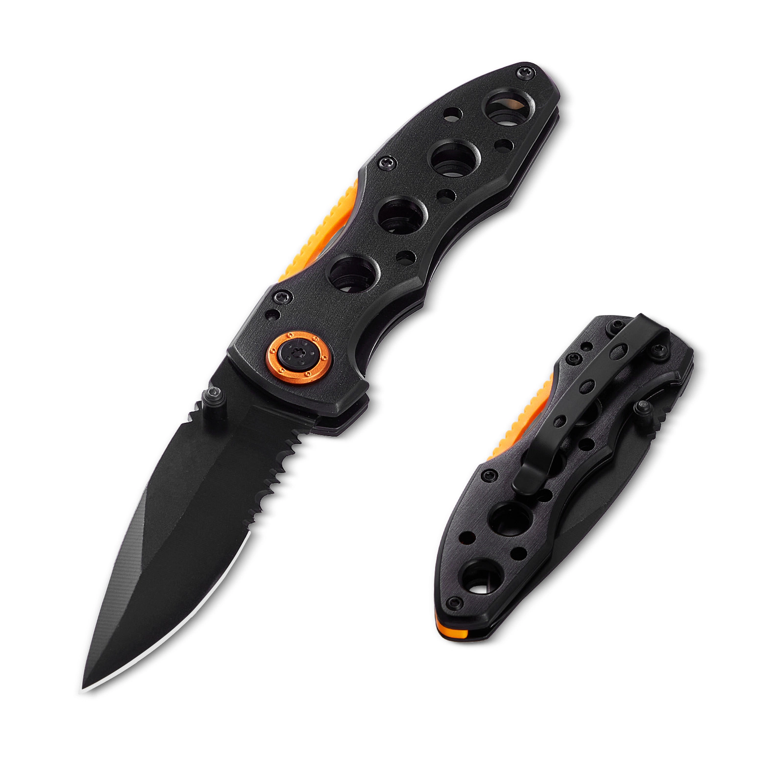 HONGGE Folding Pocket Knife, Small EDC Knife with Clip, Sharp Camping Survival Hiking