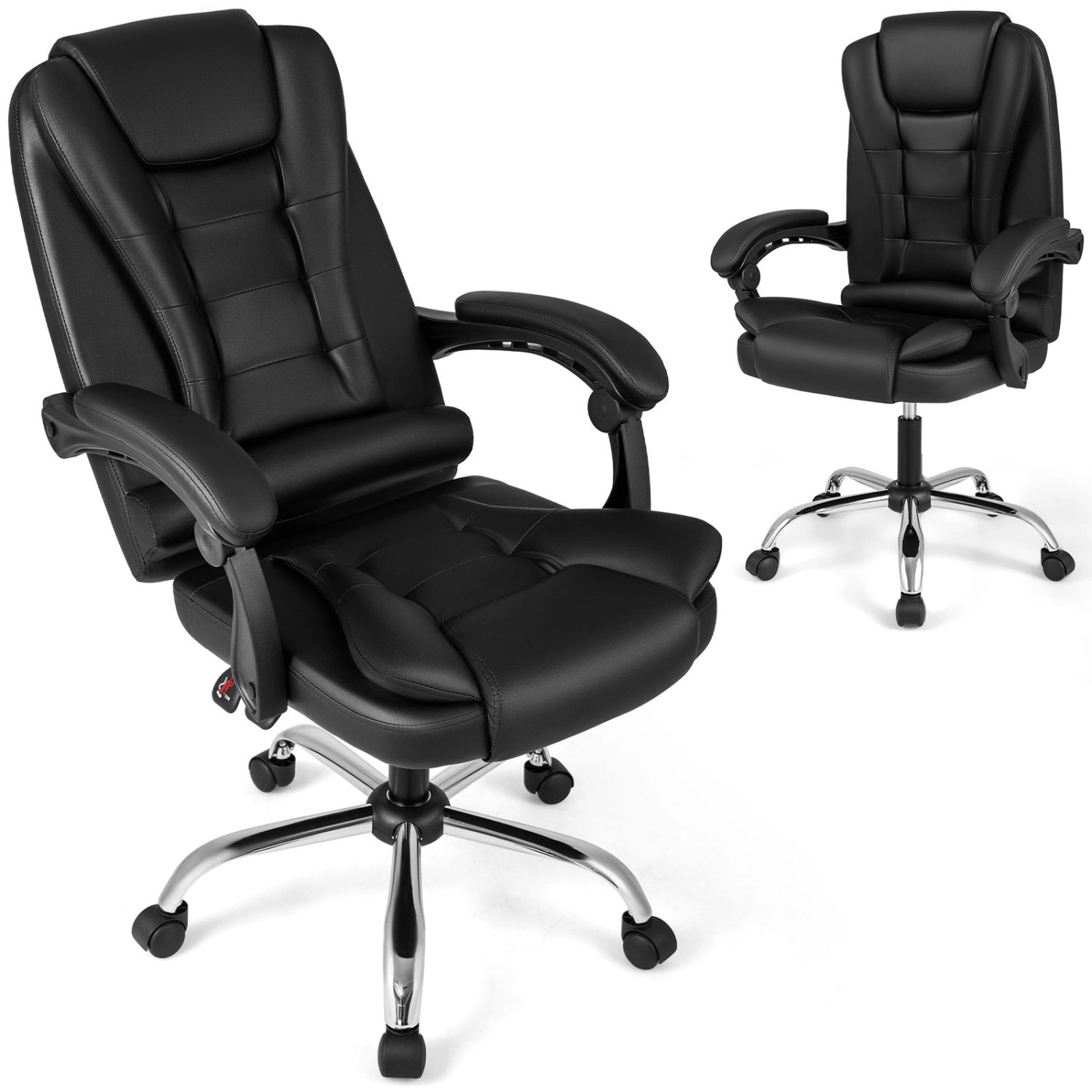 SUGIFT High Back Executive Office Chair with Linkage Armrests 330-Lb Capacity Black