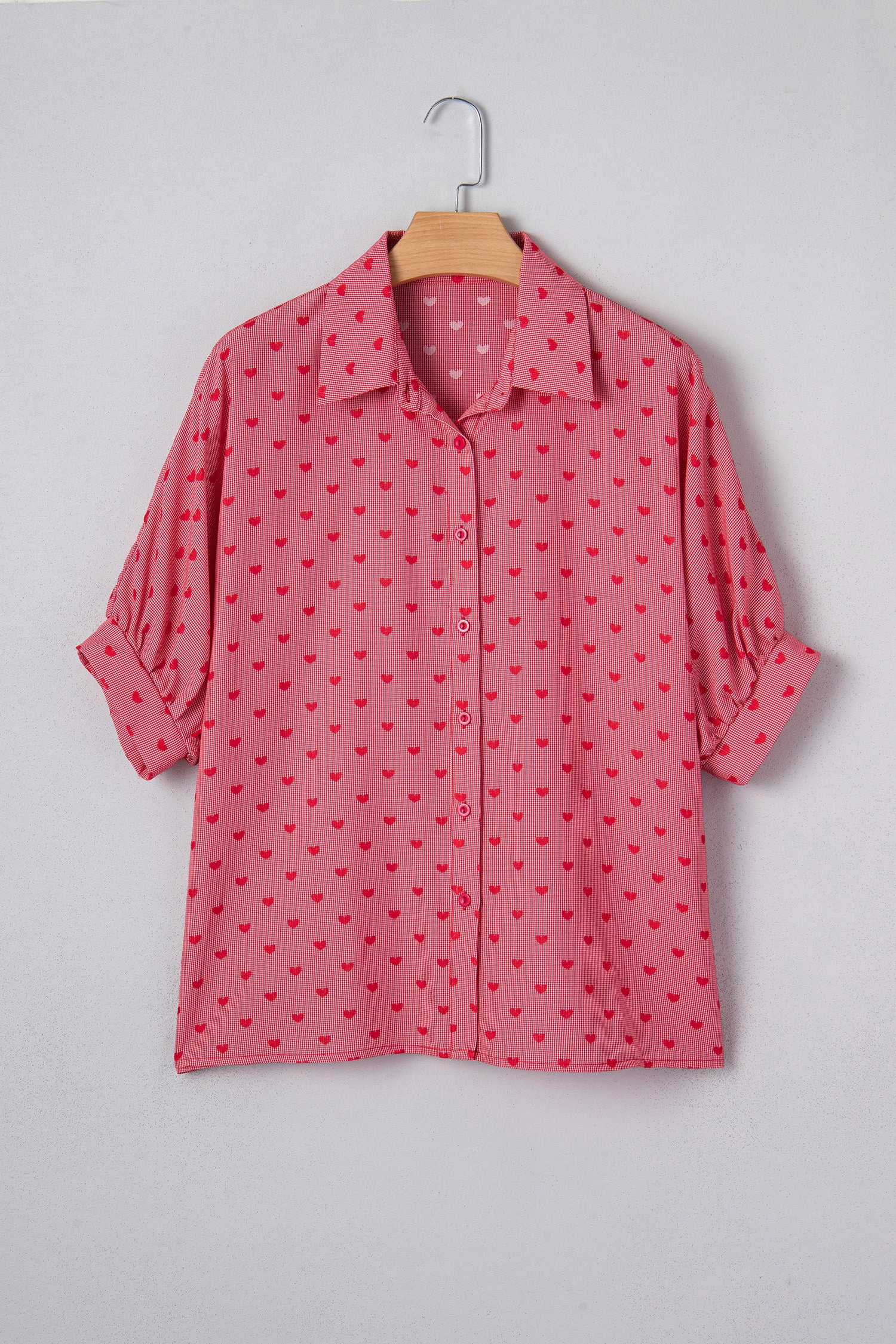 Threaded Pear Women's Charlie Sleeve Loose Valentine Shirt