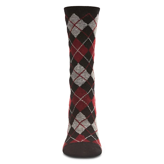 MeMoi Women's Soft Chevron Trio Cashmere Blend Crew Socks
