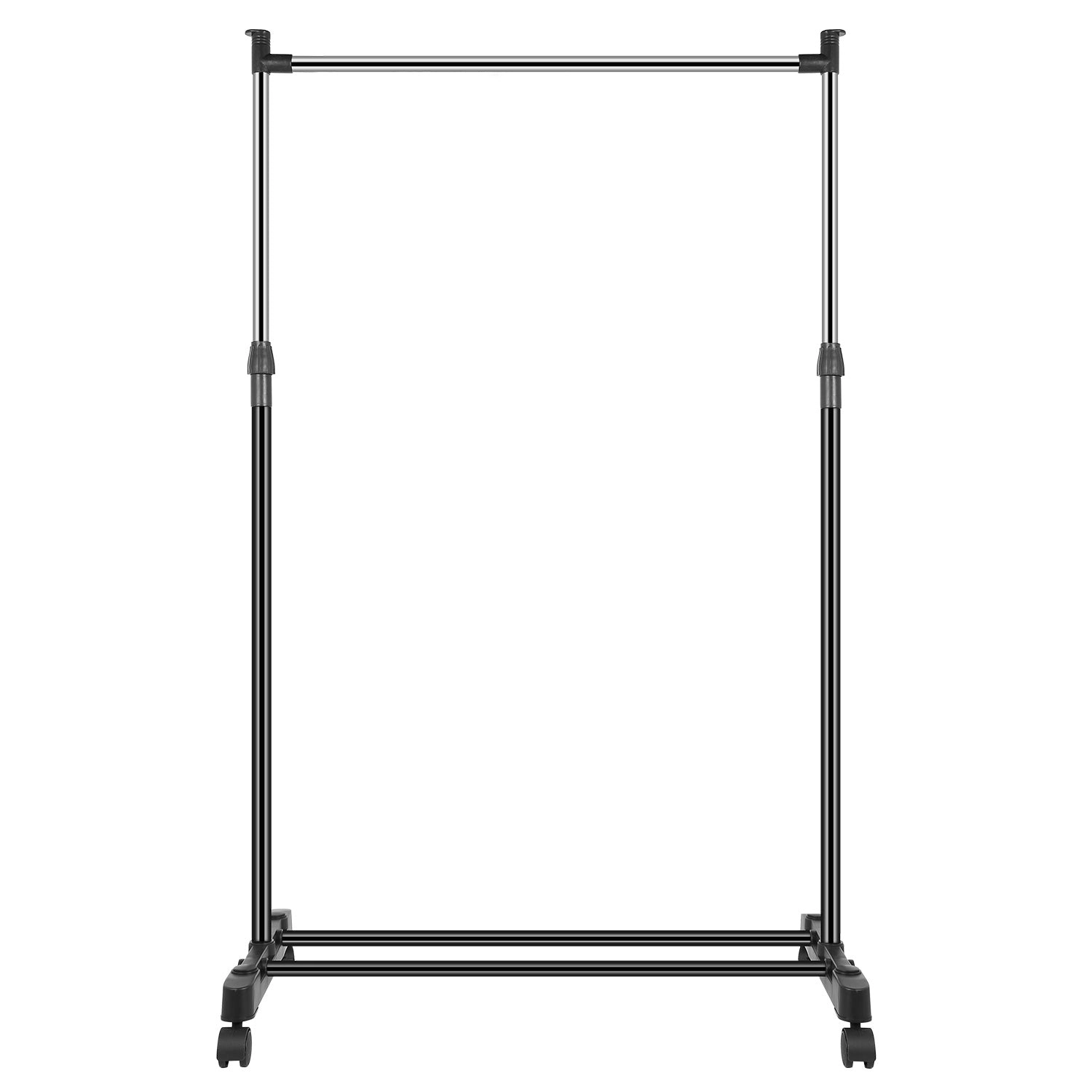 GBruno Adjustable Rolling Garment Rack With Shelf