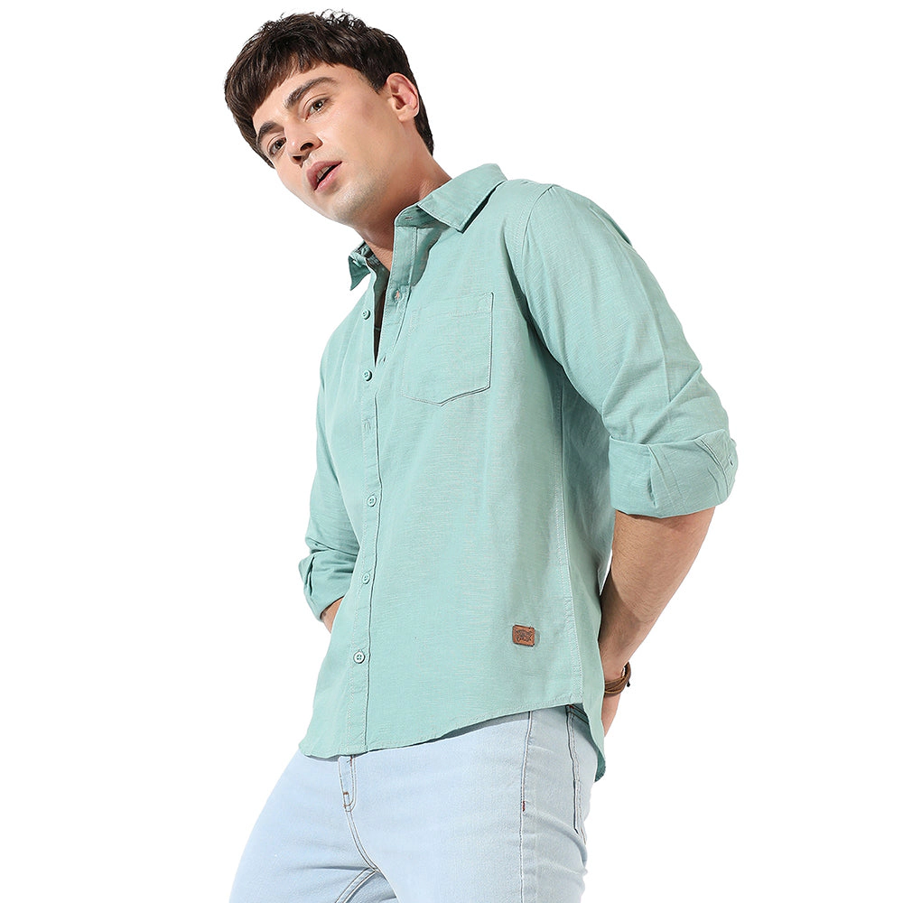 Men's Solid Casual Shirt