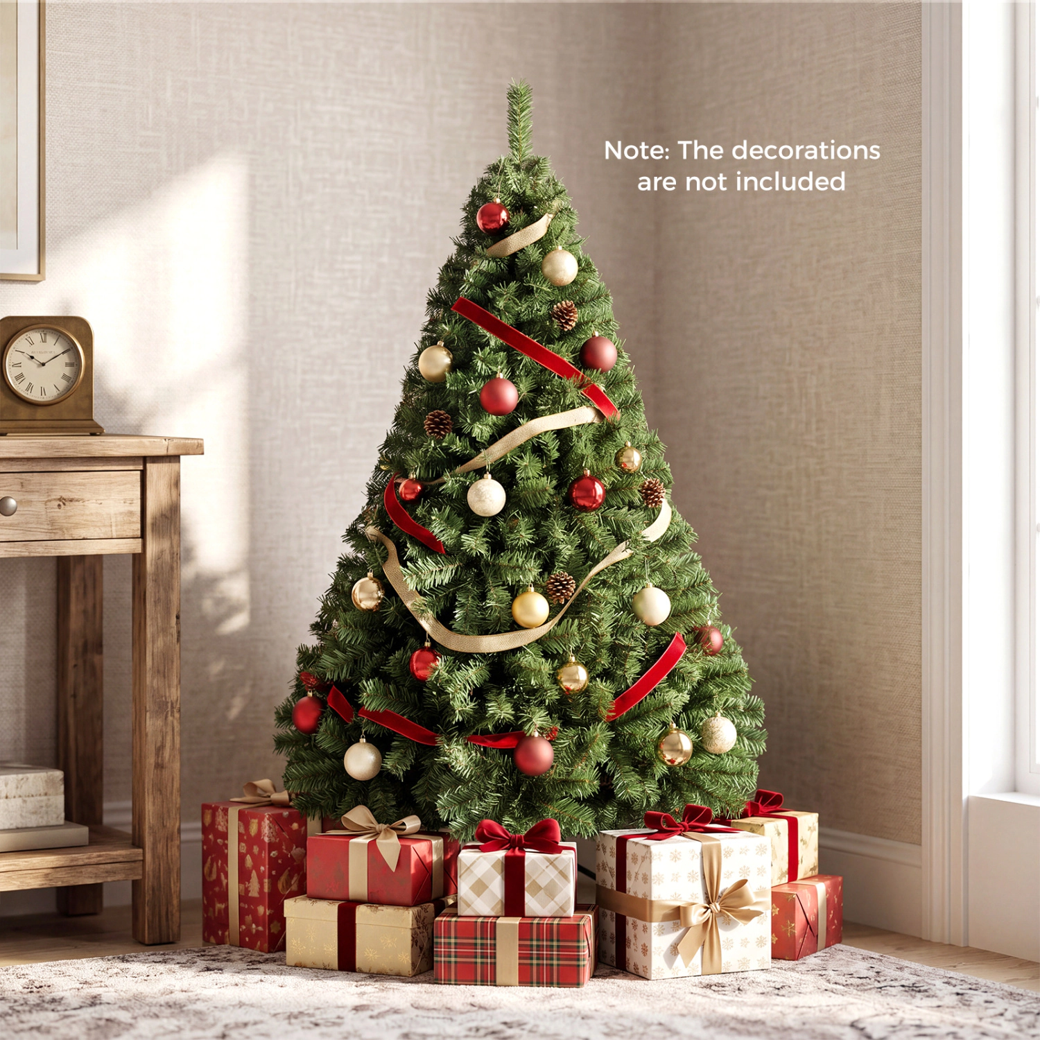 LJG 5ft Automatic Christmas Tree with 519 Full PVC Branch Tips