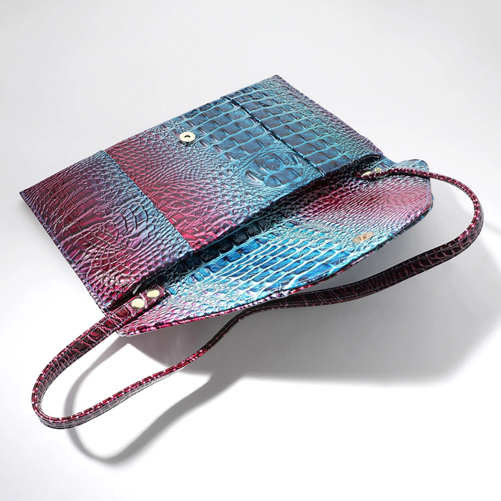 Fashnzfab Snake Skin Patterned Envelope Clutch / Shoulder Bag