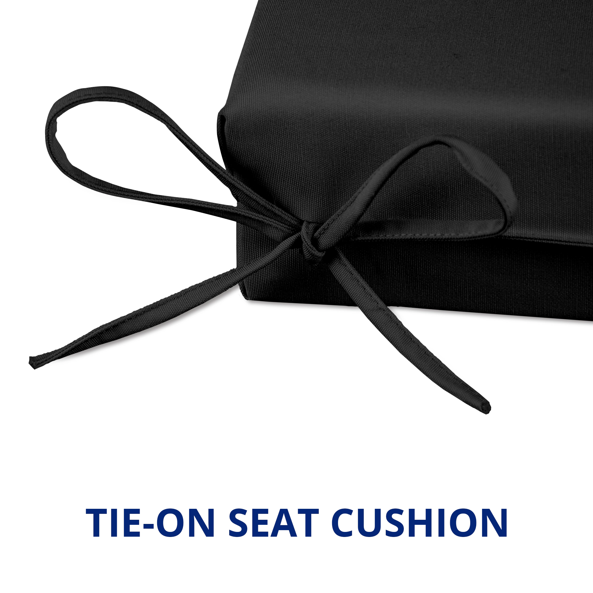 Unikome Set of 4 Outdoor Patio Seat Cushions, Water-Resistant Square Corner Chair Pads