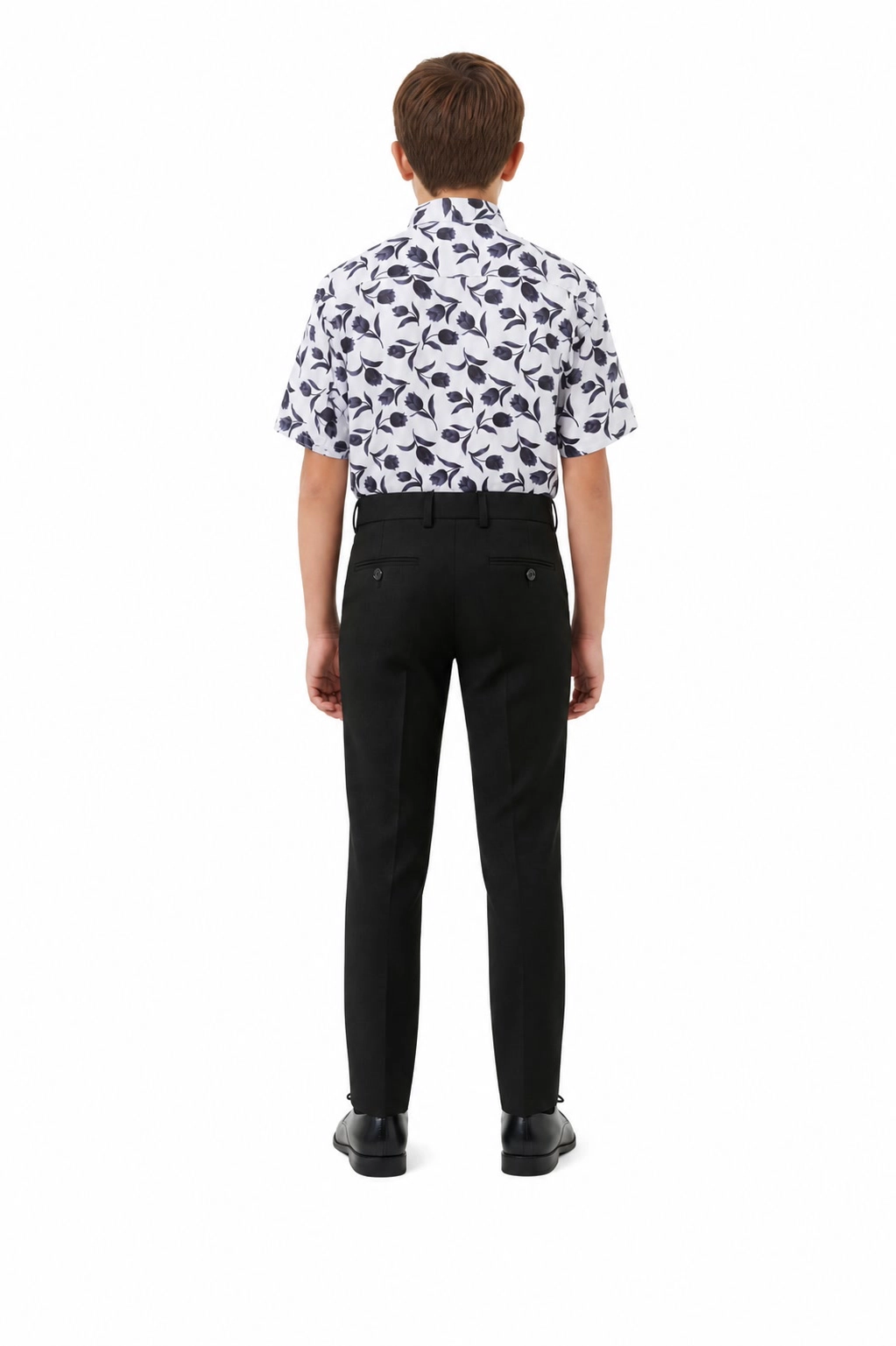 Elie Balleh Boys Slim Fit Floral Button-Down Shirt