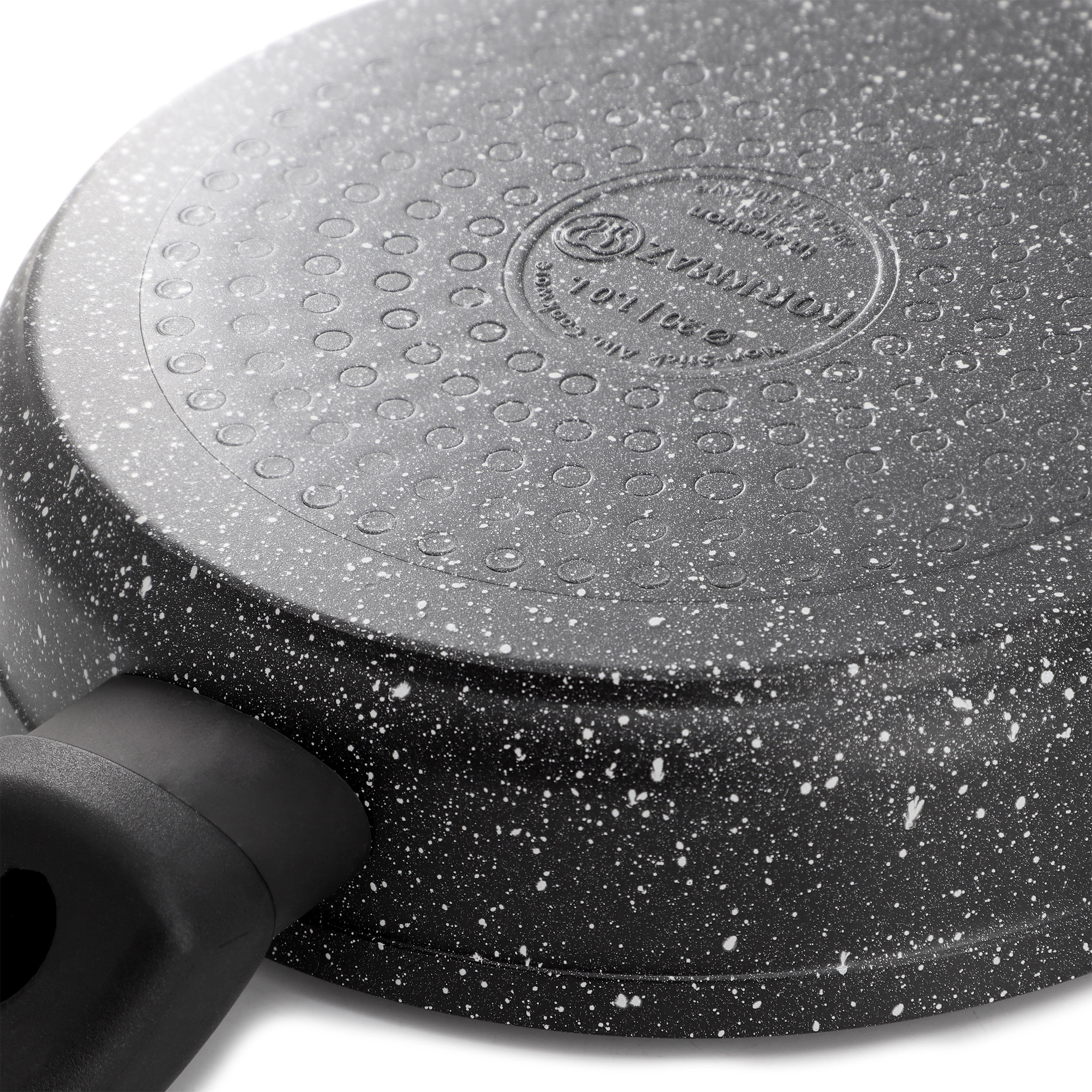 Korkmaz Ornella Nonstick 8 Inch Aluminum Frying Pan in Granite Black