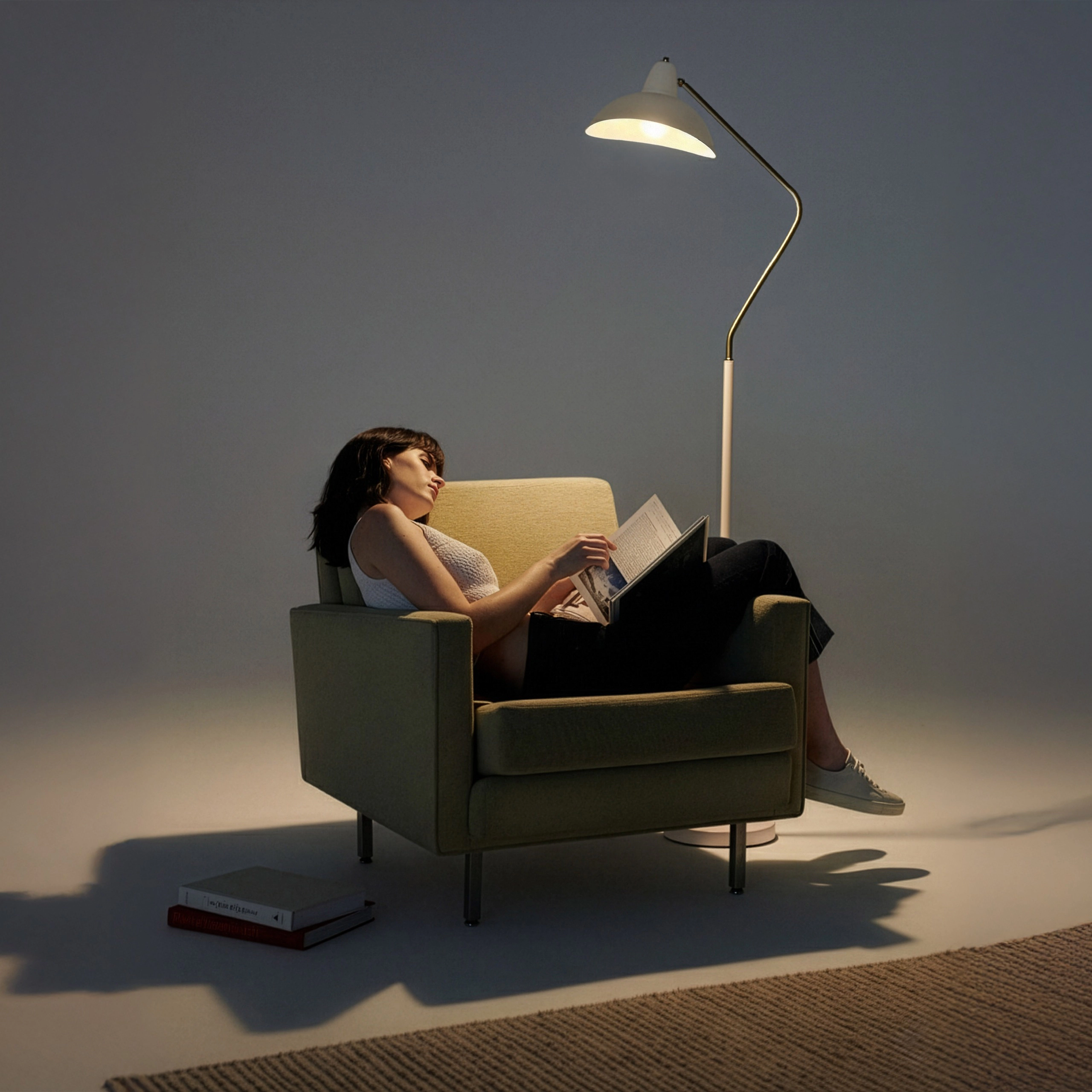 Brightech Swoop Adjustable LED Floor Lamp