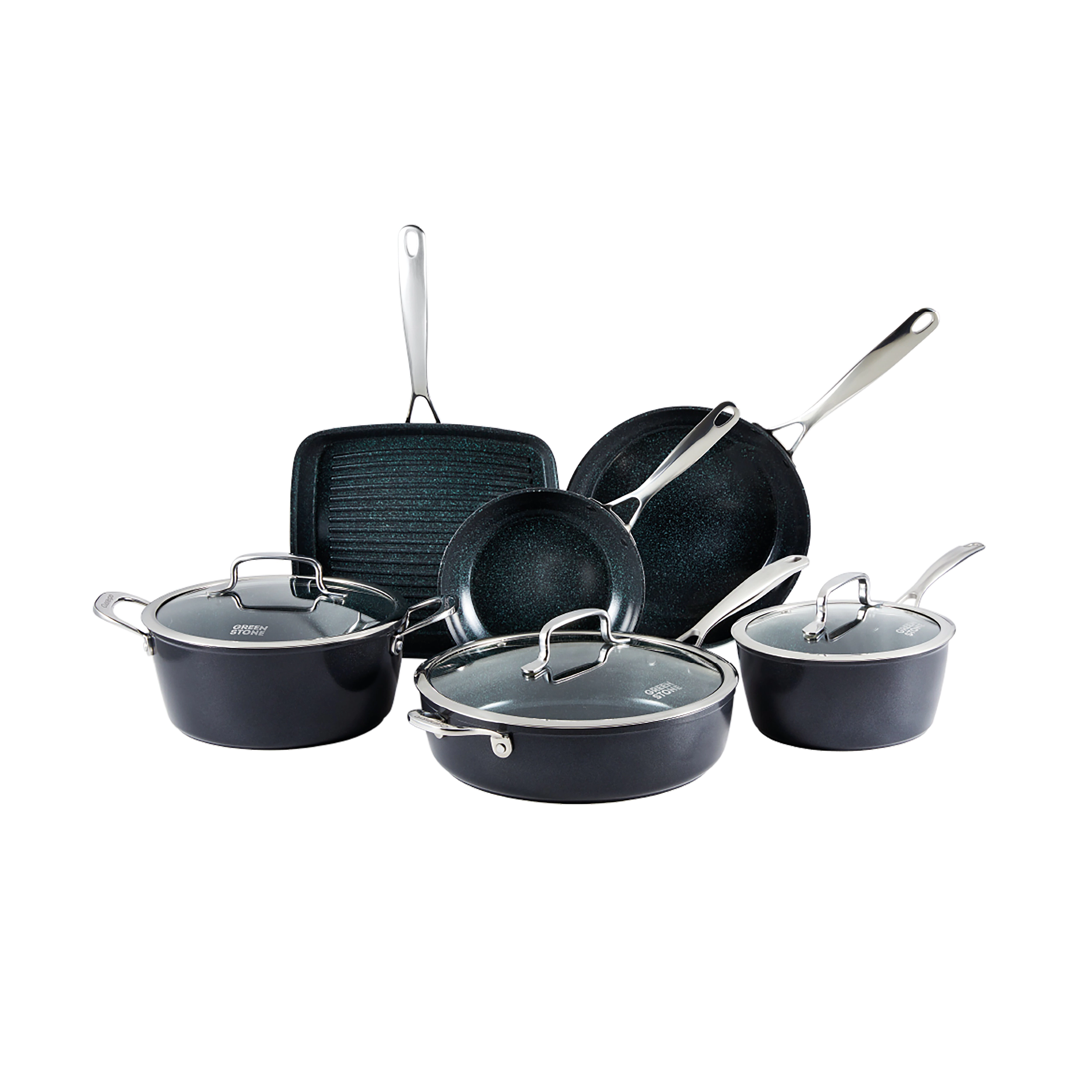 Cuisine::pro® GREEN STONE™ 9-Piece Cookset