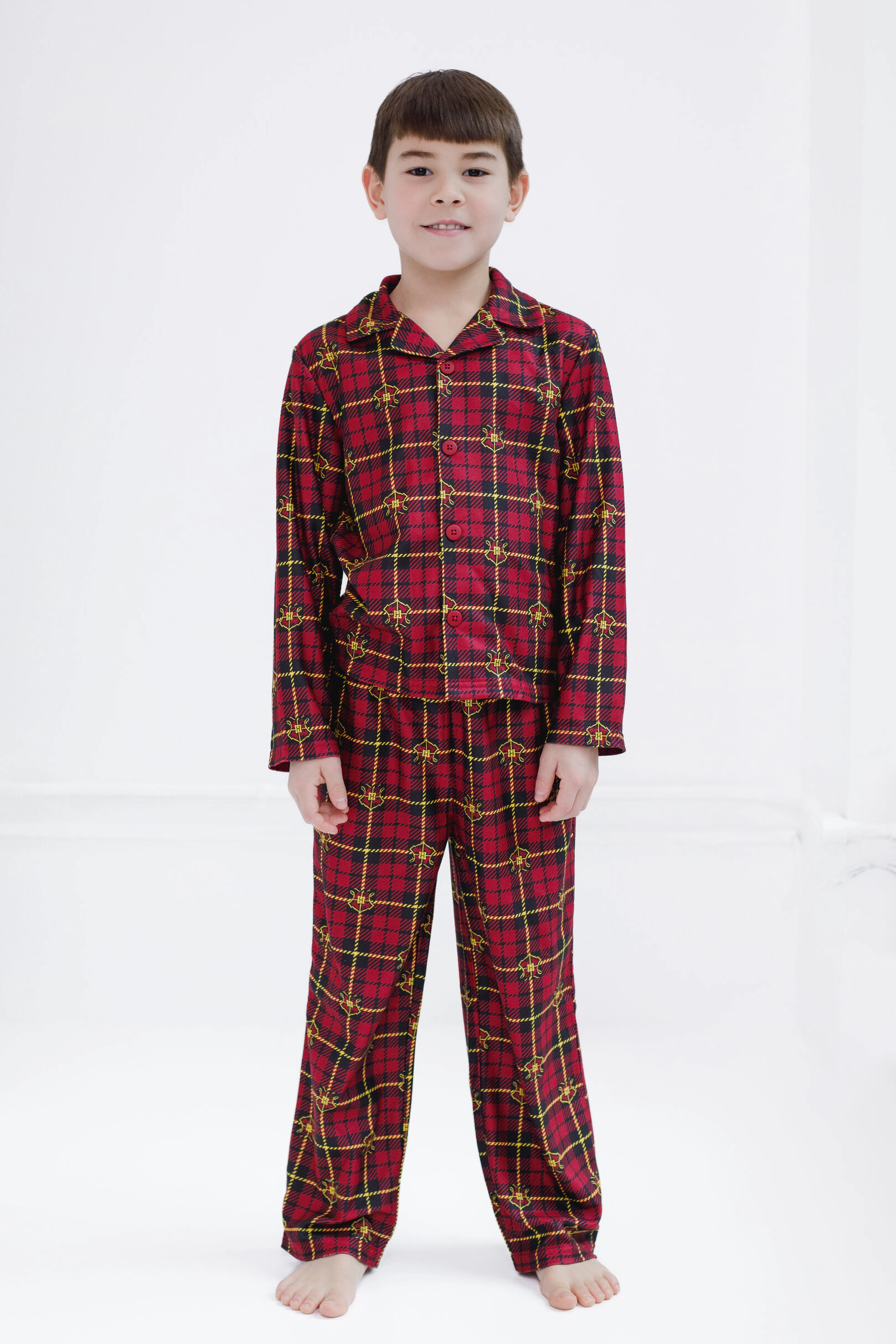 Harry Potter Gryffindor Boys' 2-Piece Pajama Shirt and Pants Set