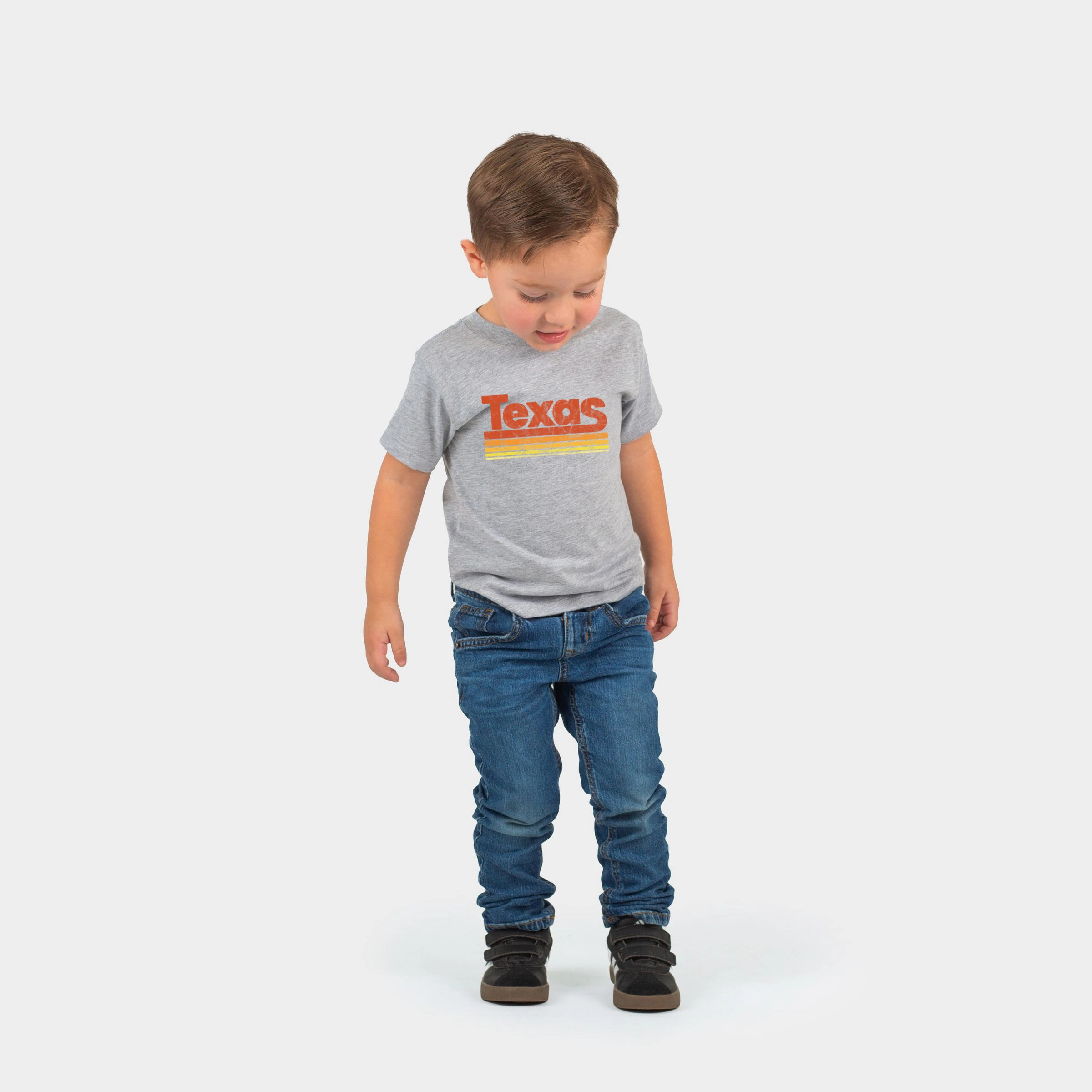 The Juniper Shop - Toddler Short Sleeve Graphic T-Shirt Texas Retro Stripes
