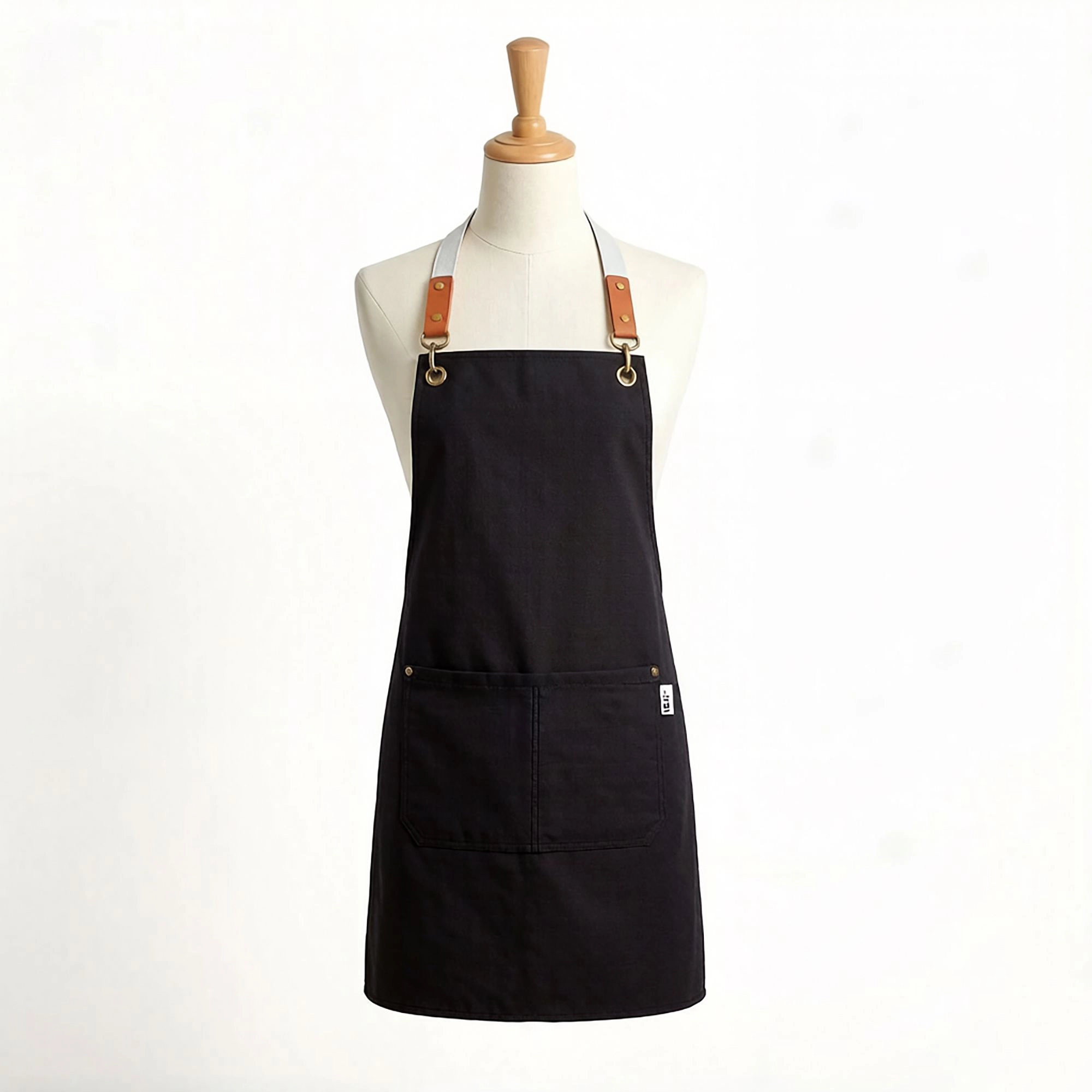 Alilang Women Canvas Utility Apron with Straps Cross Back Design for Kitchen Cafe and Artisan Work