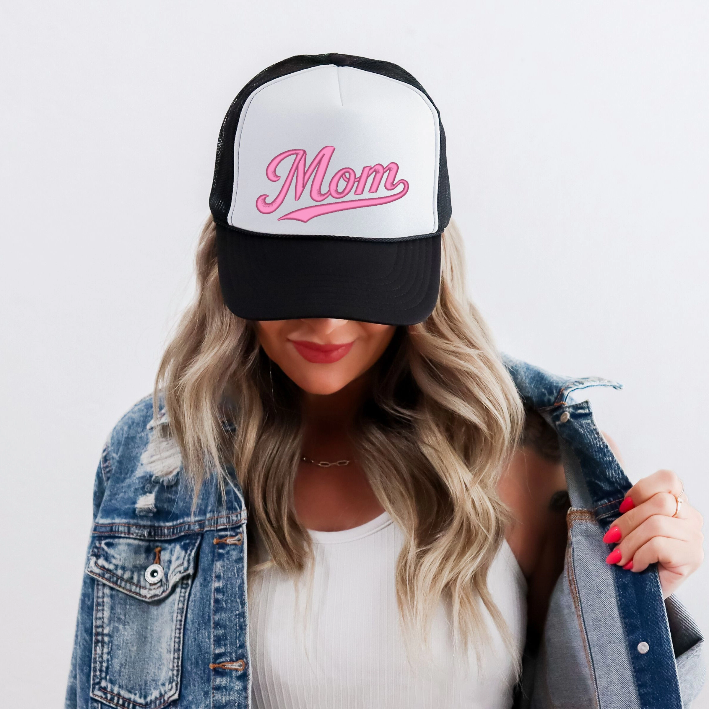 Simply Sage Market - Women's Graphic Foam Trucker Hat Embroidered Mom Retro